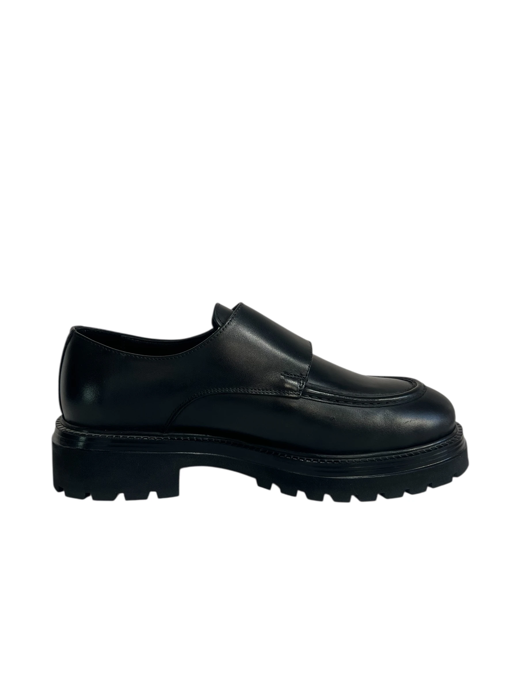 BY BARRETTİ TOKALI SİYAH LOAFER