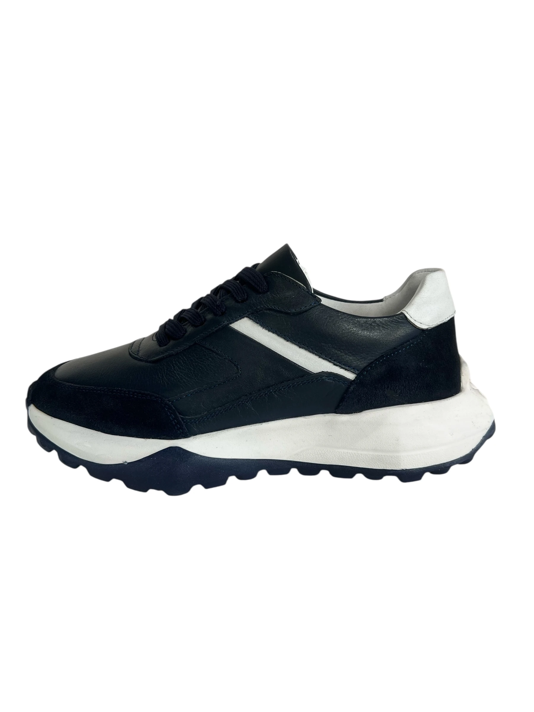 BY BARRETTİ BEYAZ ŞERİTLİ LACİVERT SNEAKER 