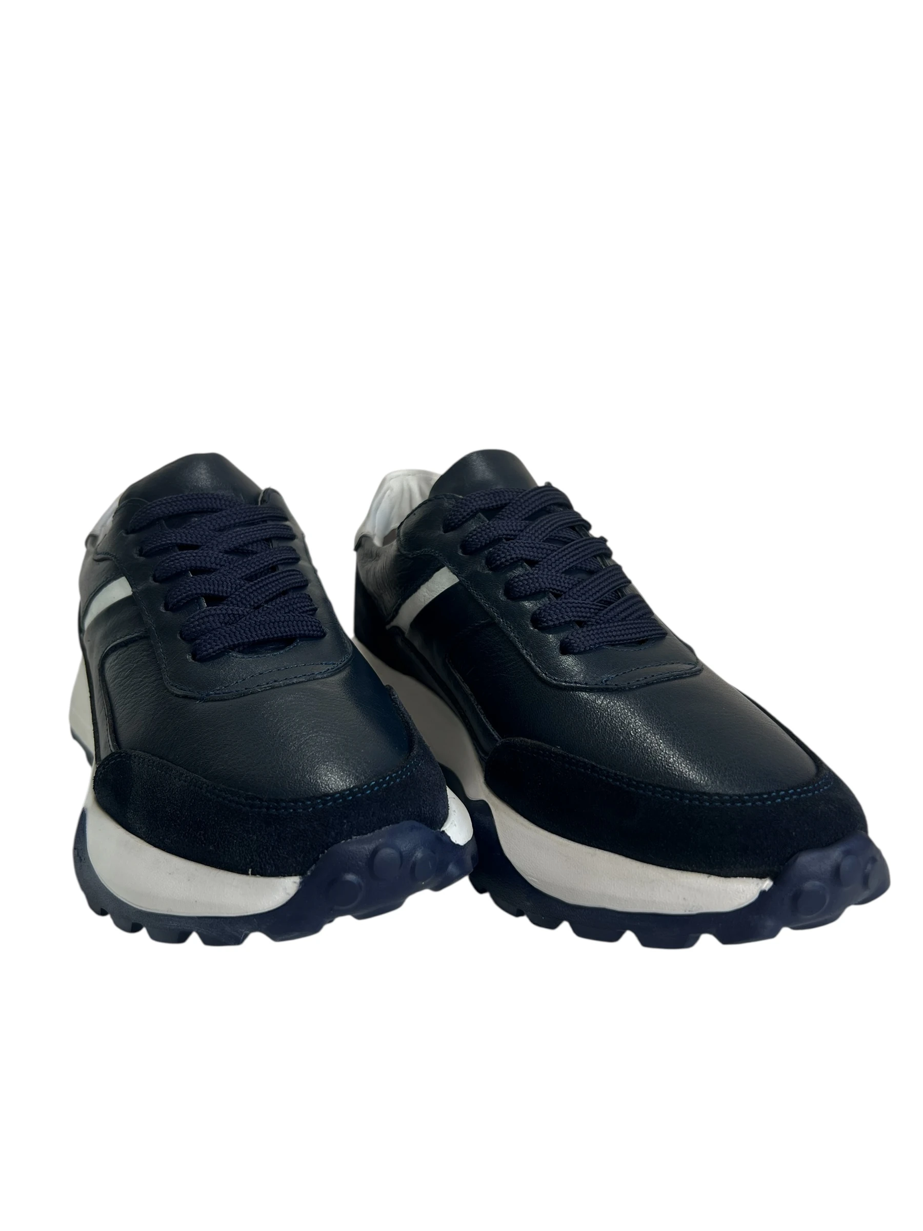 BY BARRETTİ BEYAZ ŞERİTLİ LACİVERT SNEAKER 