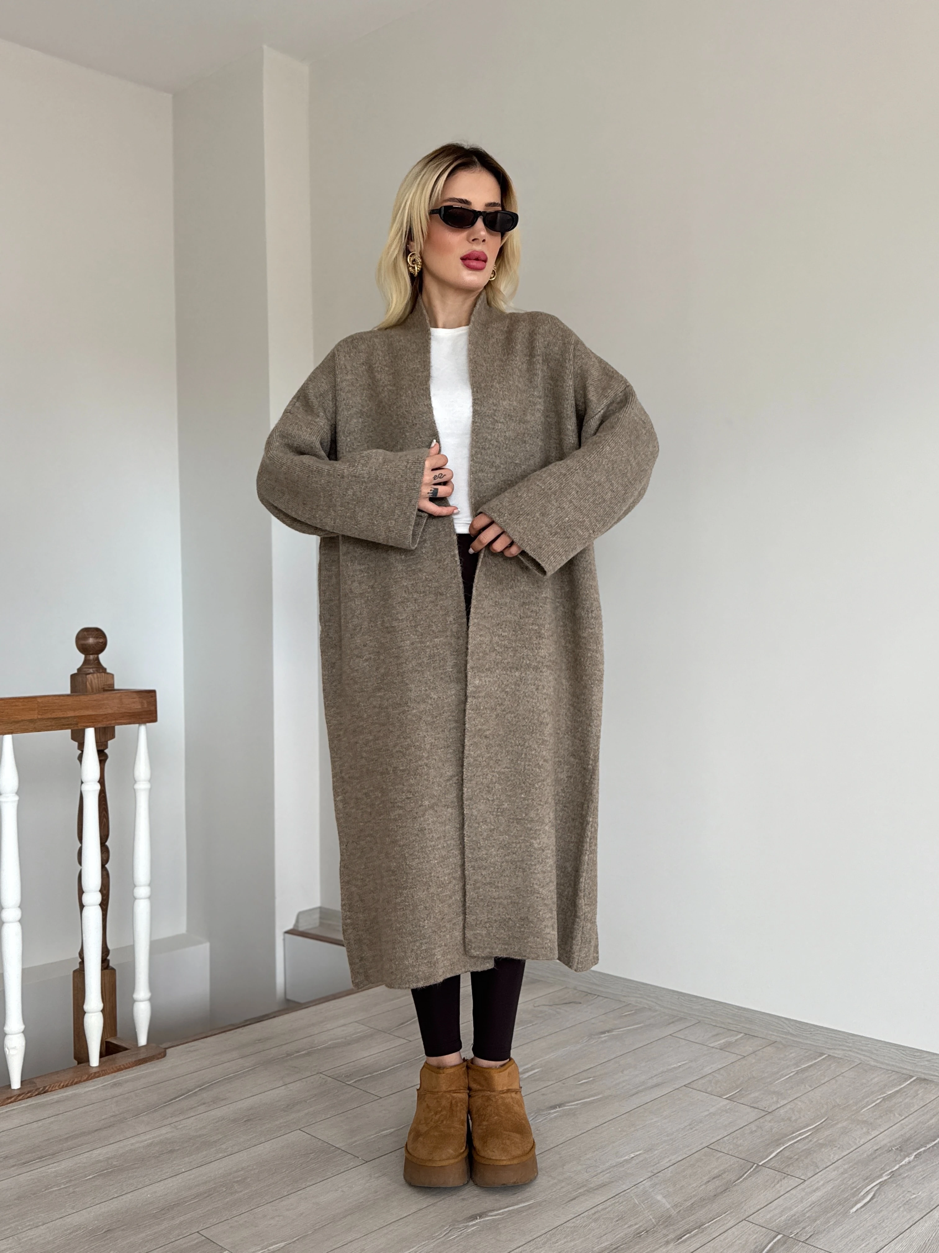 Uzun Salaş Hırka - Taba