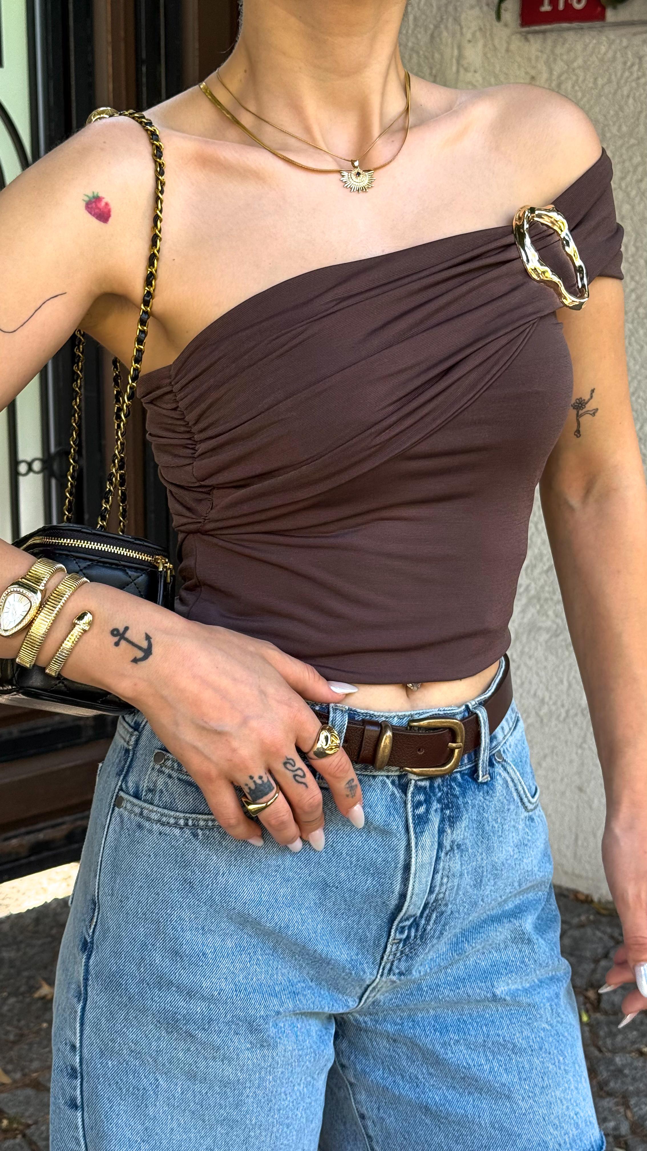 Toka Detaylı Strablez  Crop