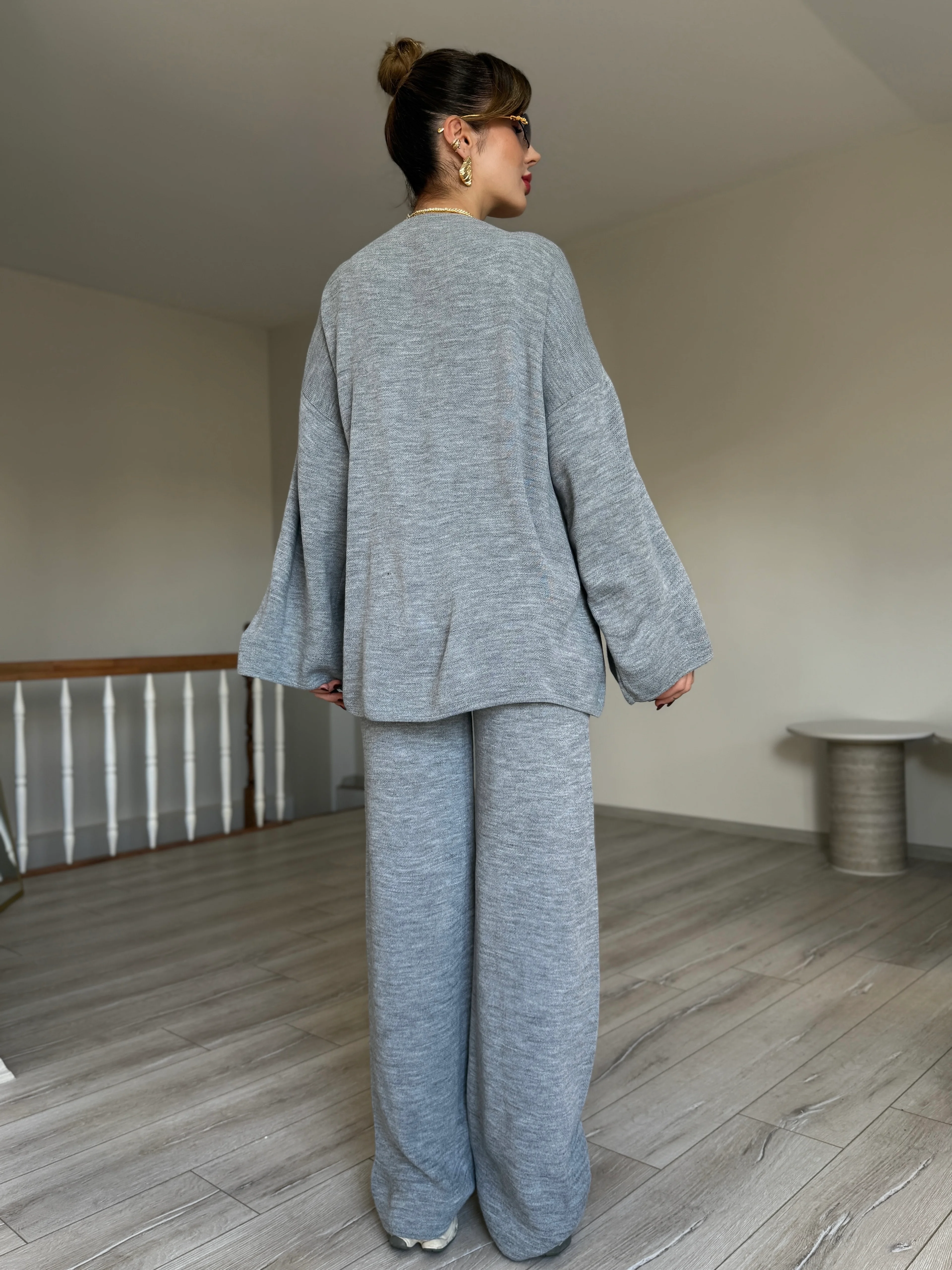 Yandan Bağlamalı Triko Takım