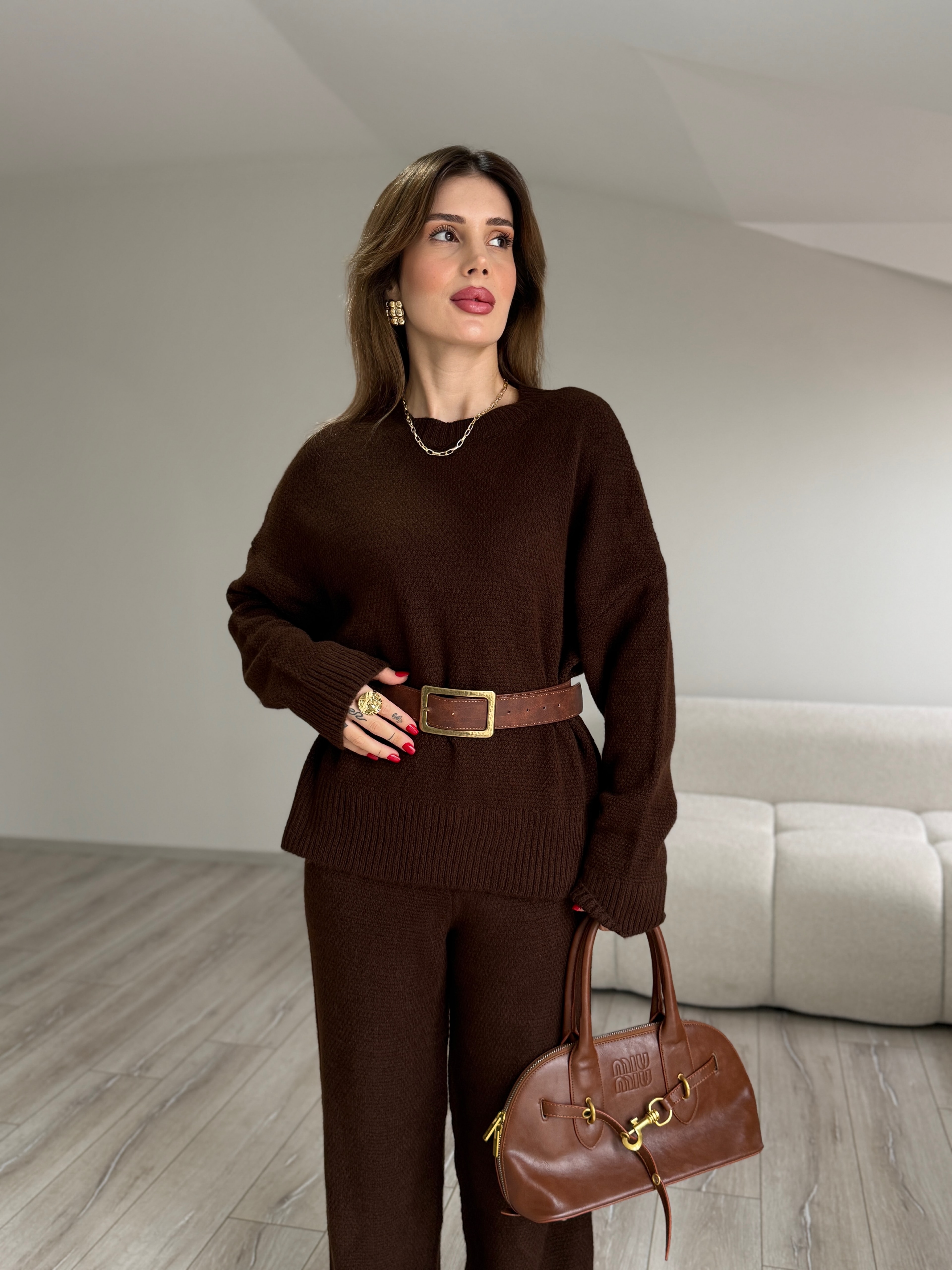 Triko Oversize  İkili Takım