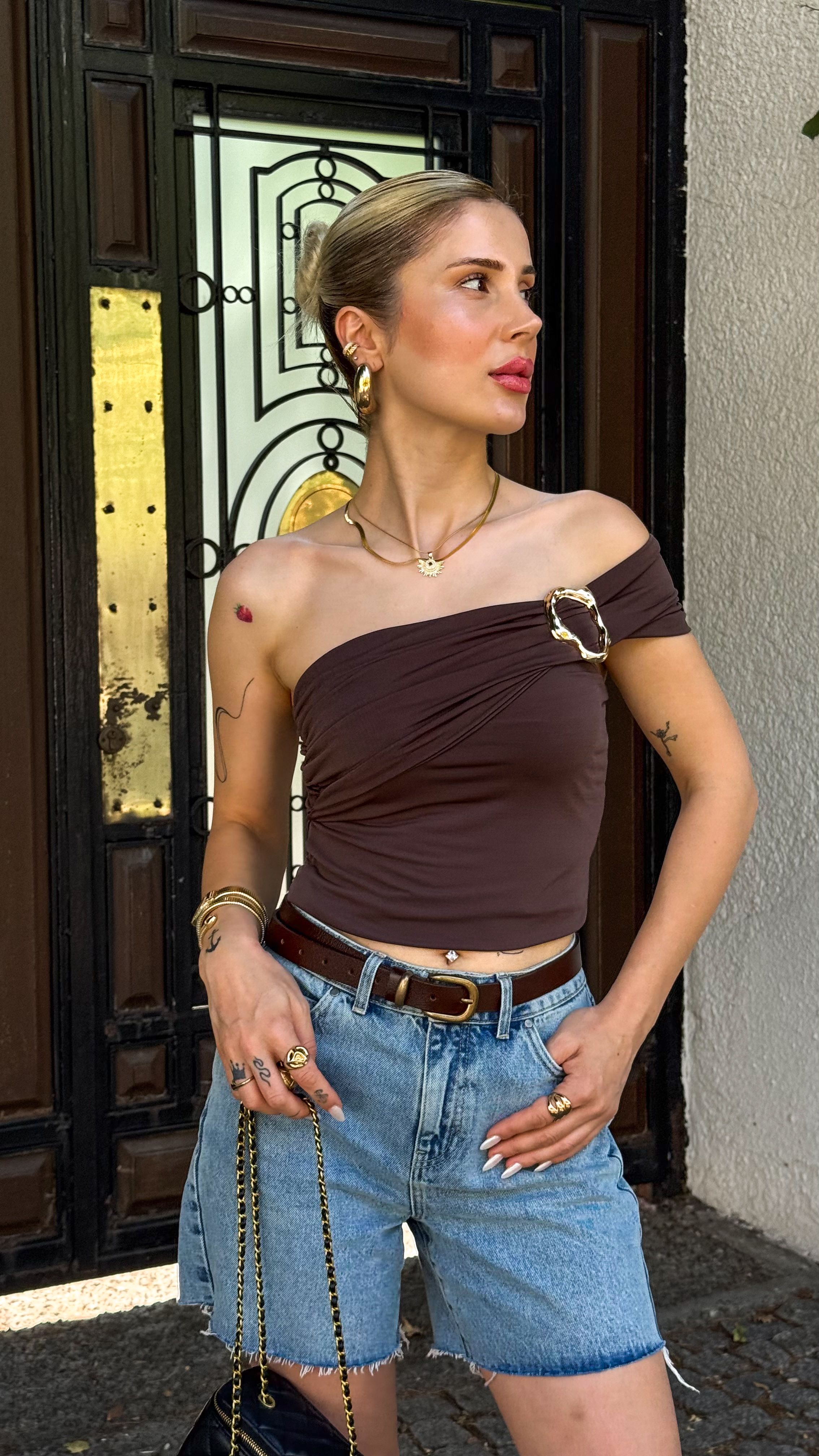 Toka Detaylı Strablez  Crop