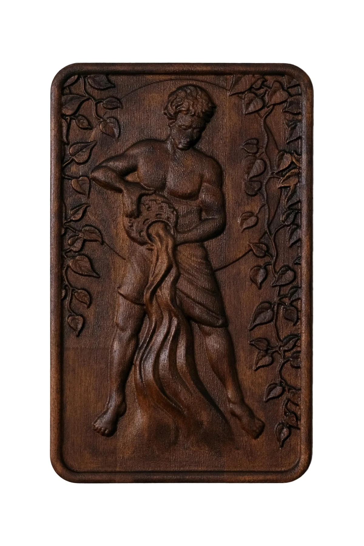 Kova Burcu Ahşap Duvar Dekoru – Astroloji Duvar Tablosu