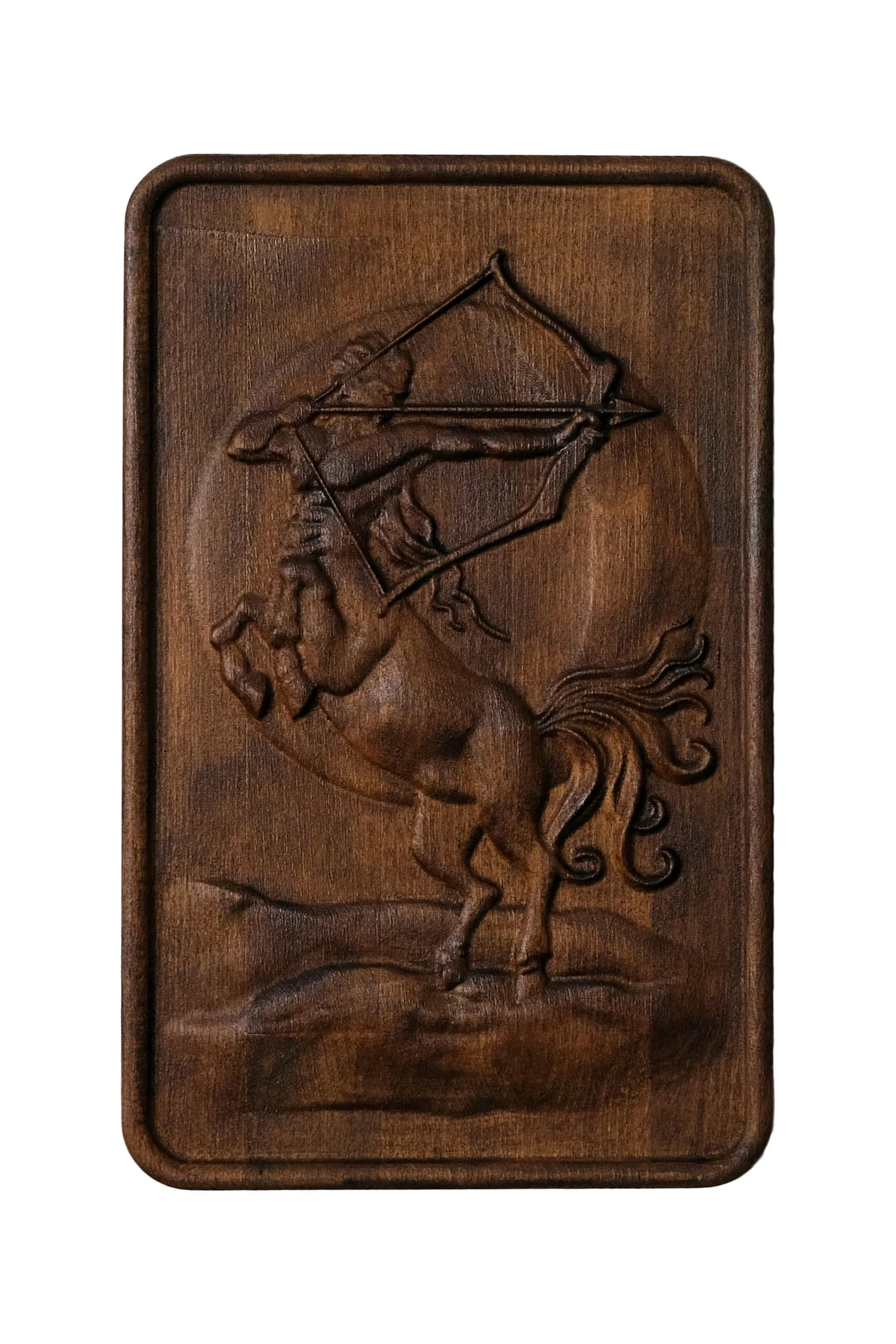 Yay Burcu Ahşap Duvar Dekoru – Astroloji Duvar Tablosu