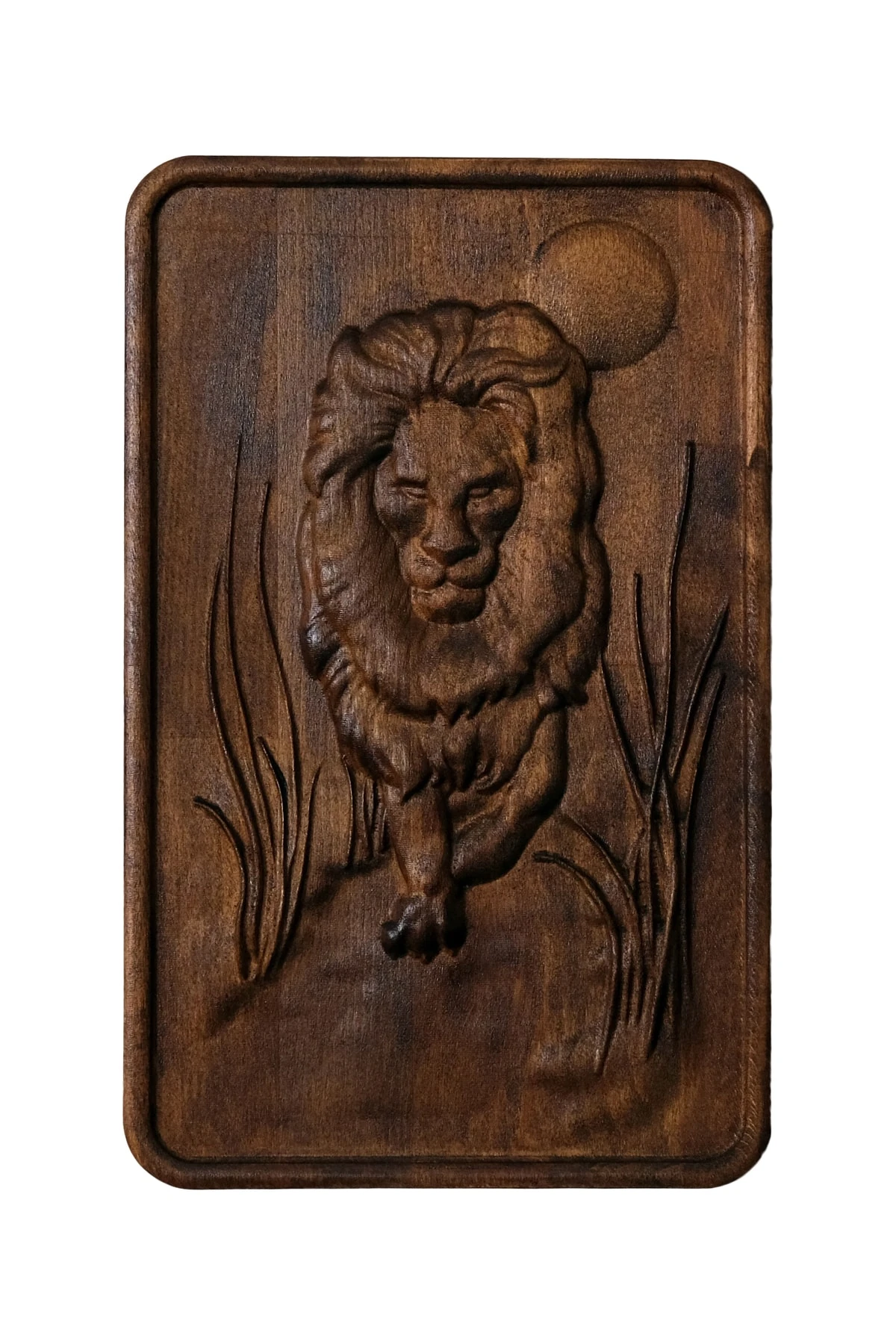 Aslan Burcu Ahşap Duvar Dekoru – Astroloji Duvar Tablosu