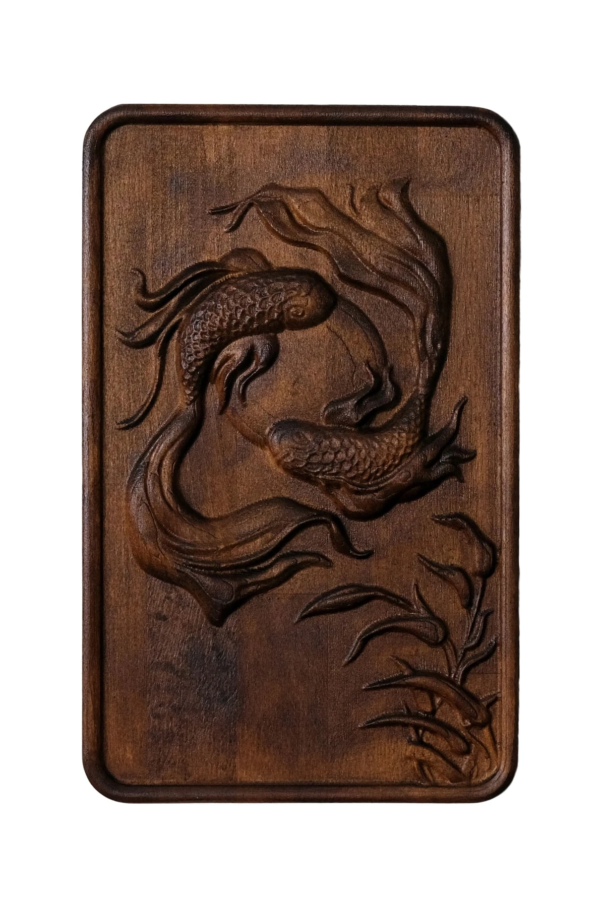 Balık Burcu Ahşap Duvar Dekoru – Astroloji Duvar Tablosu