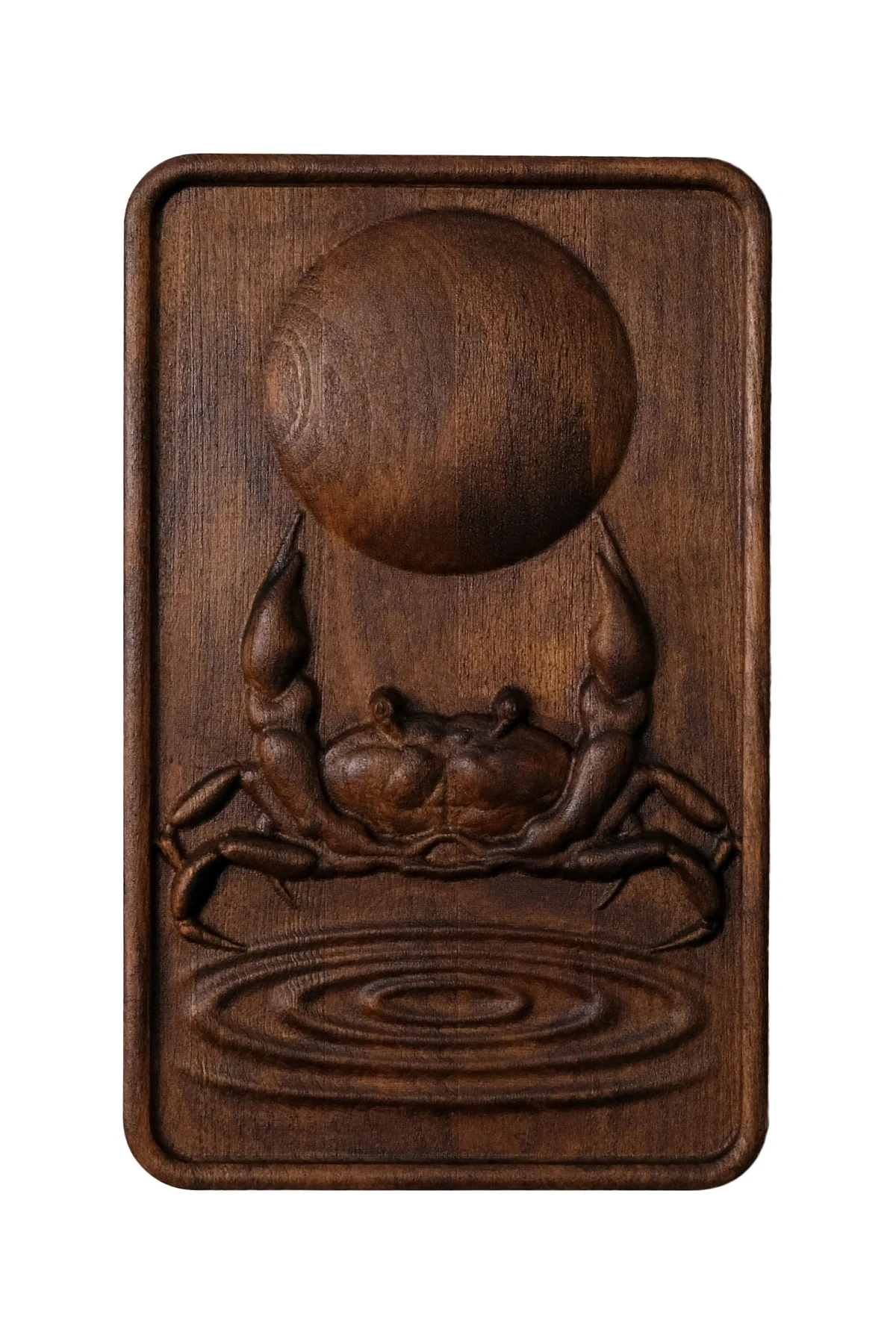 Yengeç Burcu Ahşap Duvar Dekoru – Astroloji Duvar Tablosu