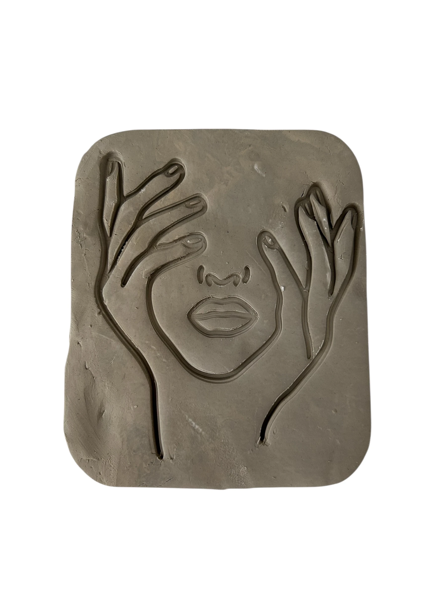 Çiçek Desenli Yüz Kil Damga ve Kesici Seti: Hava ile Kuruyan Kil ve Seramik Sanatı İçin