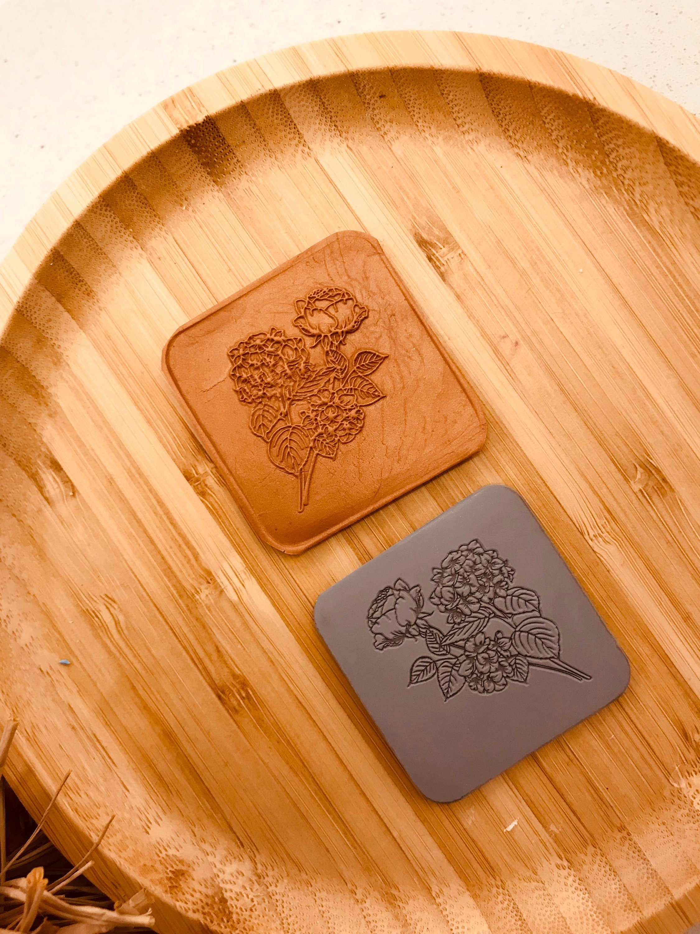 Rose Bouquet Rubber Texture Mat⎥Polymer Clay Tools⎥Earring Making⎥Hand Roller⎥Clay Texture Tool⎥Jewellery Tools