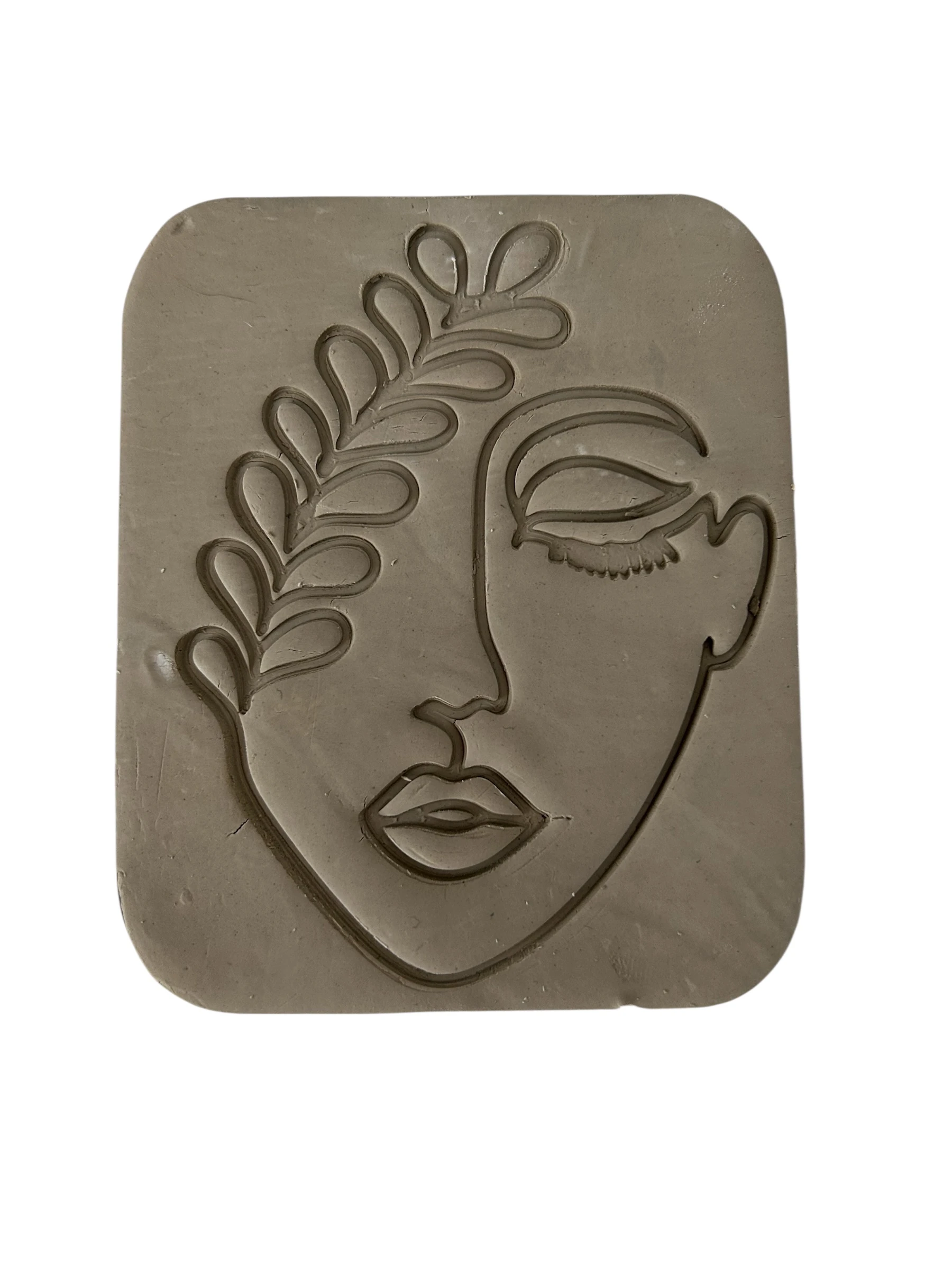 Çiçek Desenli Yüz Kil Damga ve Kesici Seti: Hava ile Kuruyan Kil ve Seramik Sanatı İçin