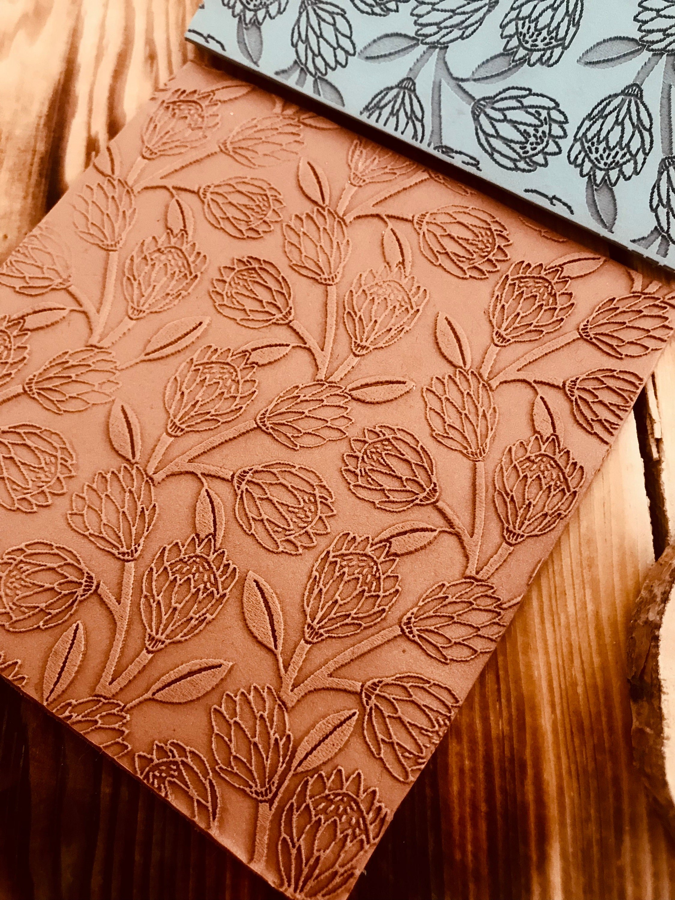 Artichoke Rubber Texture Mat 10*10Cm⎥Polymer Clay Tools⎥Earring Making⎥Hand Roller⎥Clay Texture Tool⎥Jewellery Tools
