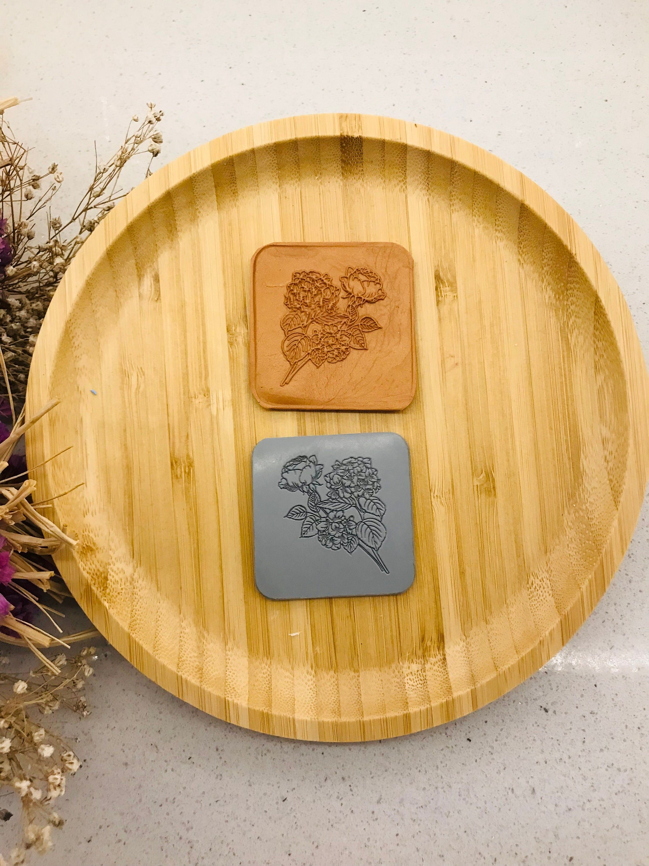 Rose Bouquet Rubber Texture Mat⎥Polymer Clay Tools⎥Earring Making⎥Hand Roller⎥Clay Texture Tool⎥Jewellery Tools