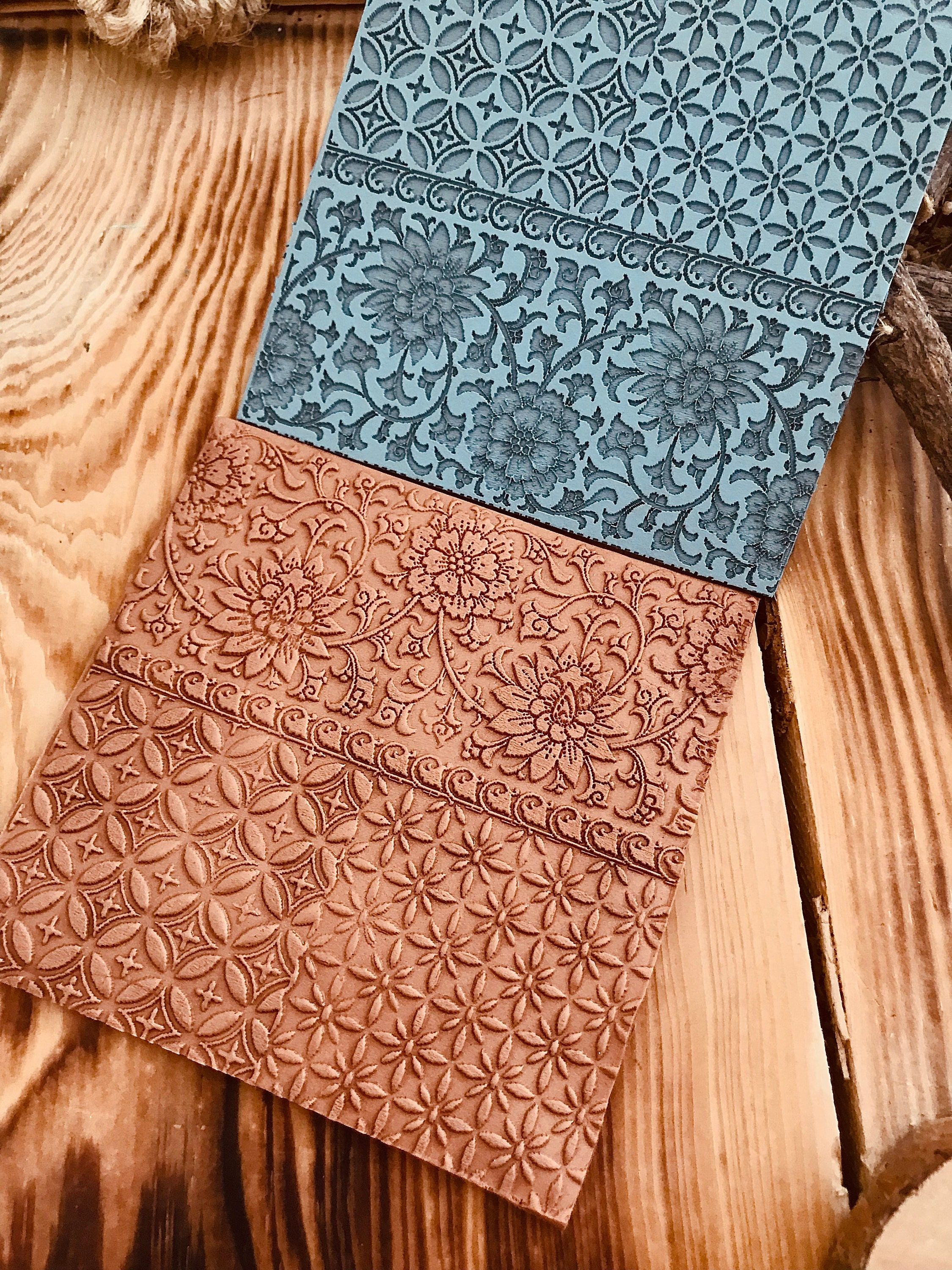 Spanish Tile Pattern Rubber Texture Mat 10*10Cm⎥Polymer Clay Tools⎥Earring Making⎥Hand Roller⎥Clay Texture Tool⎥Jewellery Tools