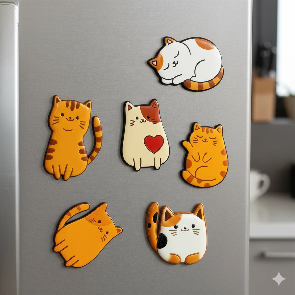 Doodle Cats – 6'lı Kesici & Kabartma Damga Seti