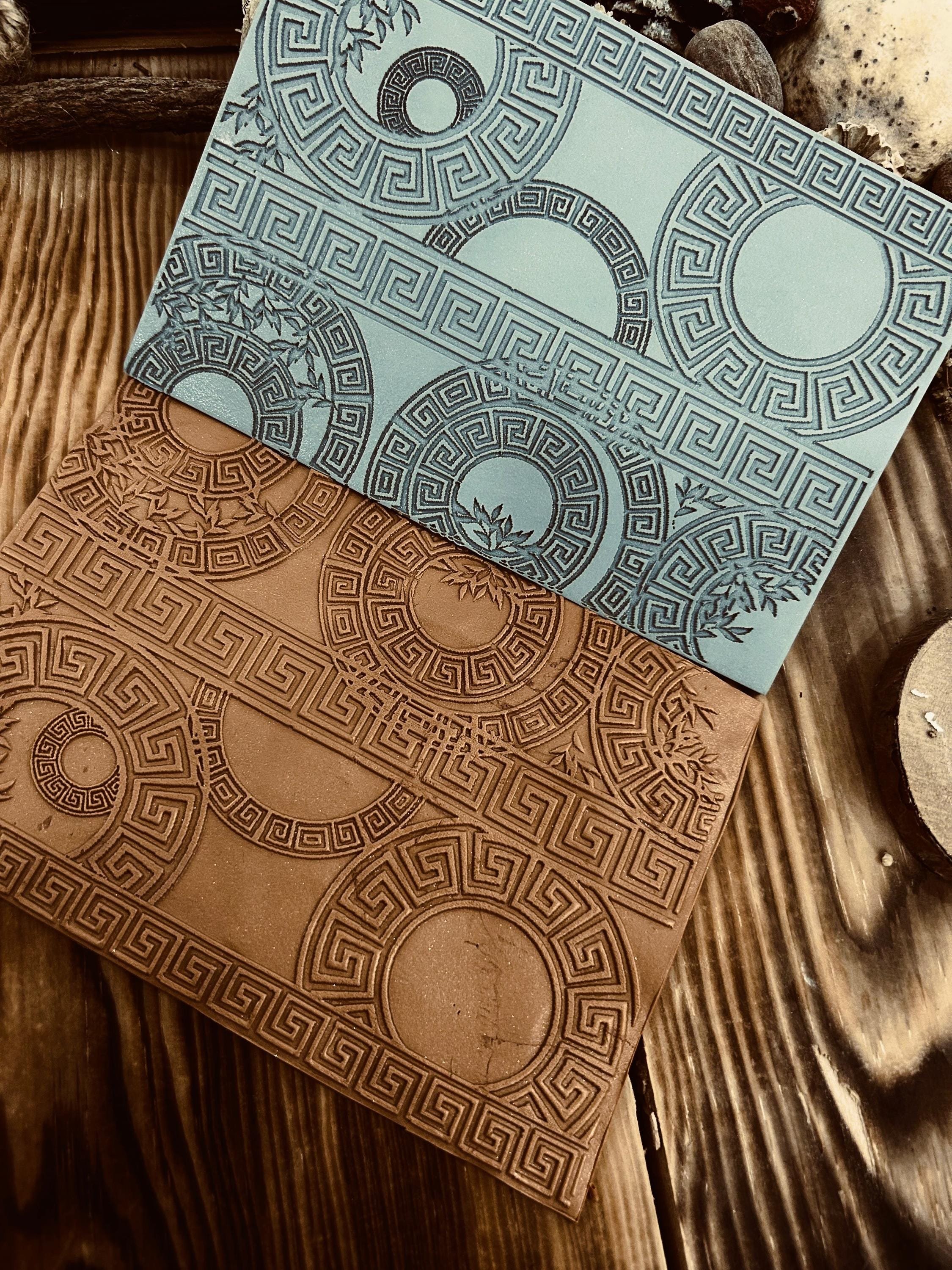 Round Border Pattern Rubber Texture Mat 10*10Cm⎥Polymer Clay Tools⎥Earring Making⎥Hand Roller⎥Clay Texture Tool⎥Jewellery Tools