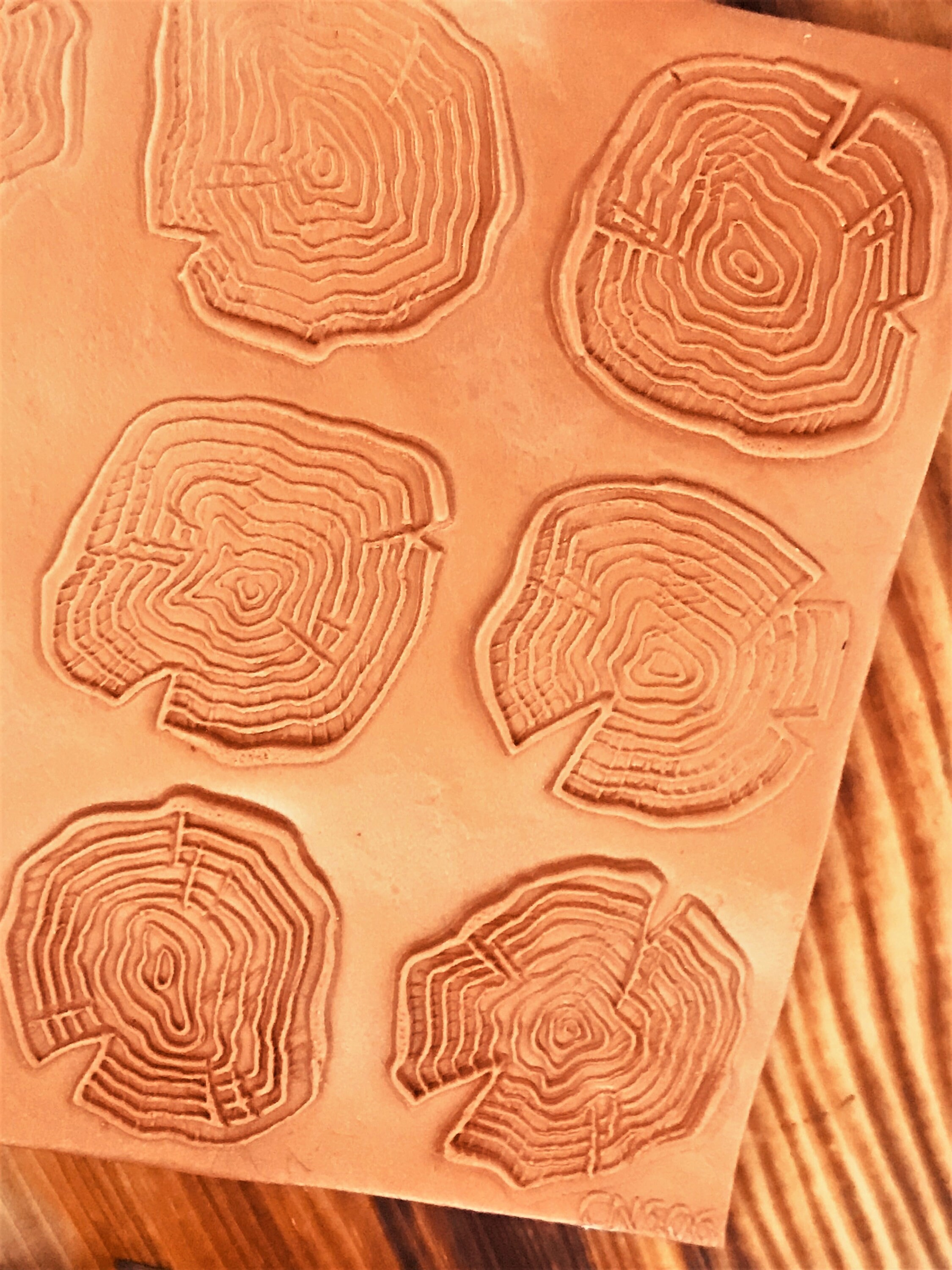 Tree Snag Pattern Texture Mat, Polymer Clay Texture Sheet, Embossing Stamp, Acrylic Texture Plate, Pottery Tool, Texture Tile For Fondant