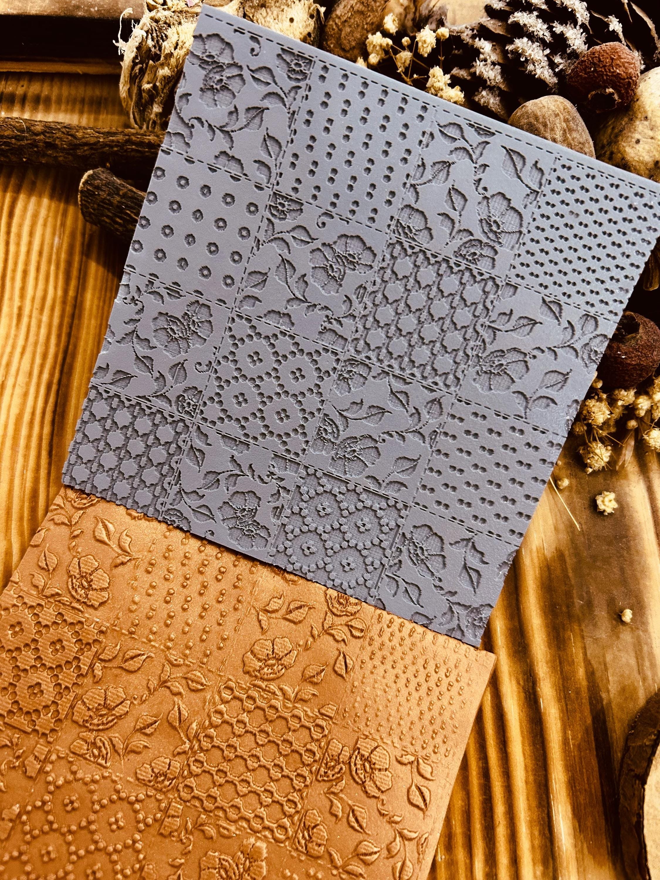 NEW Patchwork Design Rubber Texture Mat Polymer Clay and Crafts 10x10cm Embossing Tool⎥Polymer Clay Tools⎥Clay Texture Tool⎥Jewellery Tools