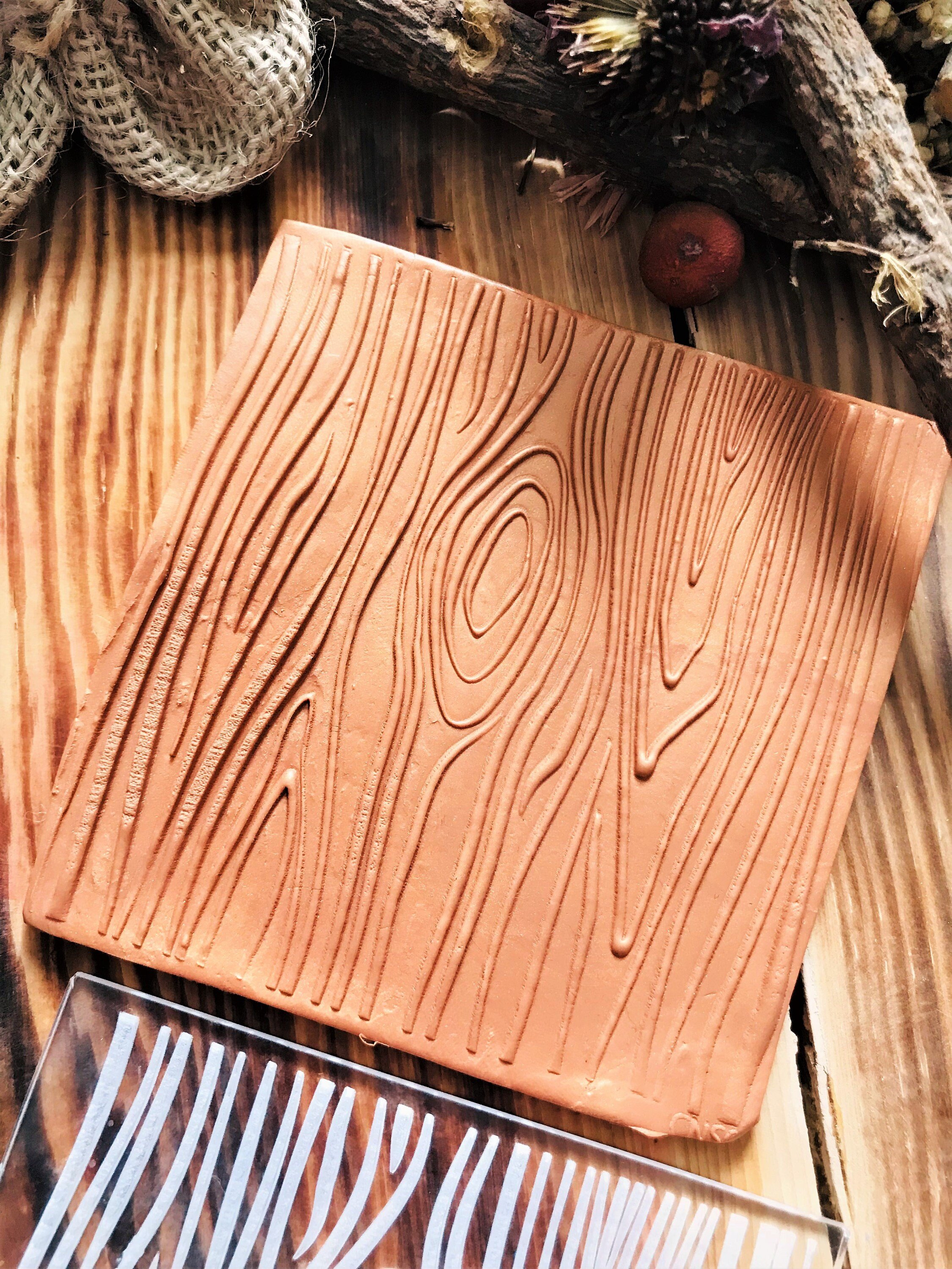 Wood Grain Texture Mat, Polymer Clay Debossing Stamp, Acrylic clay tool, Tree Texture Sheet, Pottery Tools, Ceramic Supplies, Texture Plate