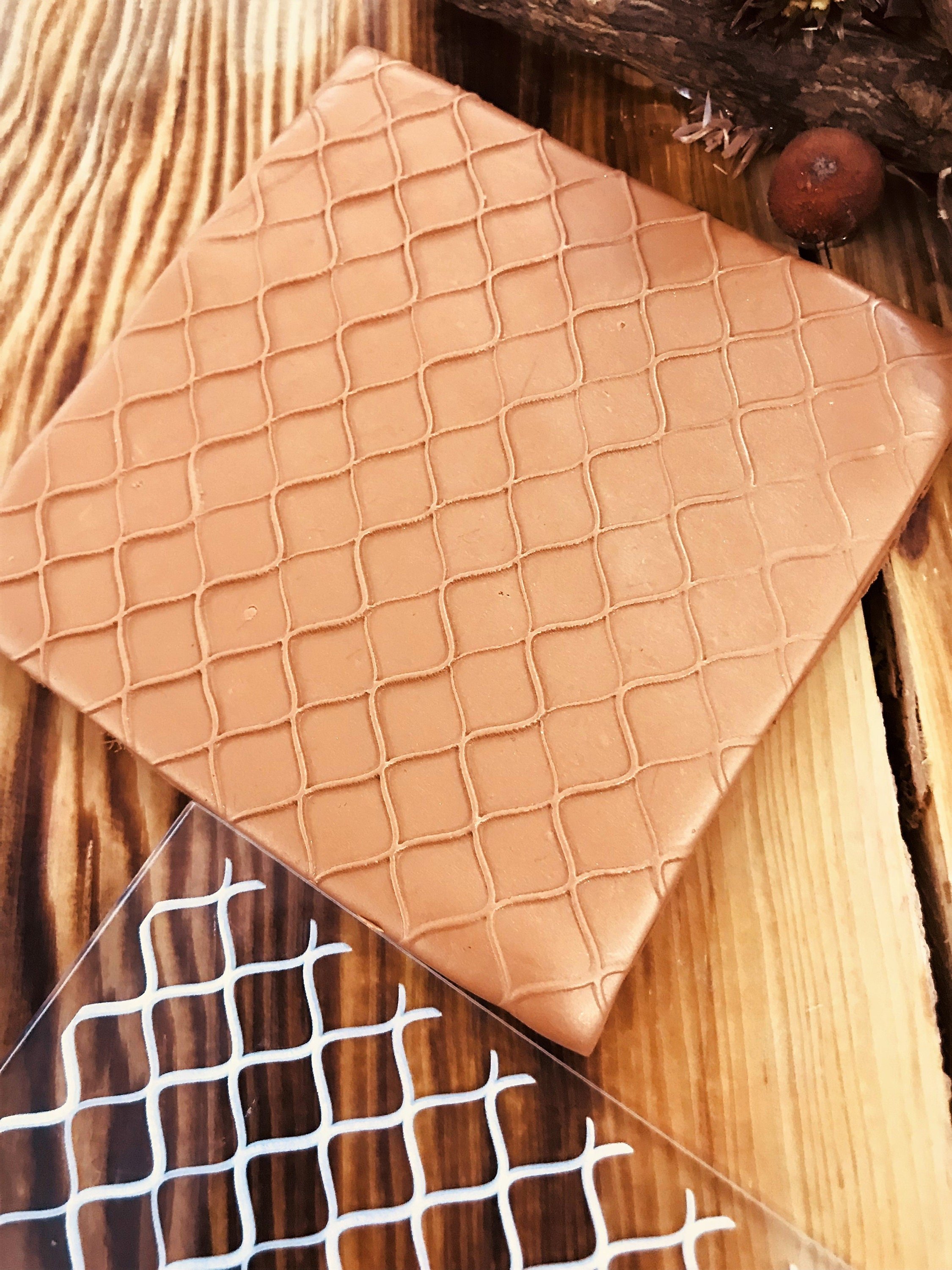 Wave Pattern Polymer Clay Embossing Stamp, Acrylic Impression Mat, Texture Plate, Cake Decorating, Ceramic Supplies, Texture Tile