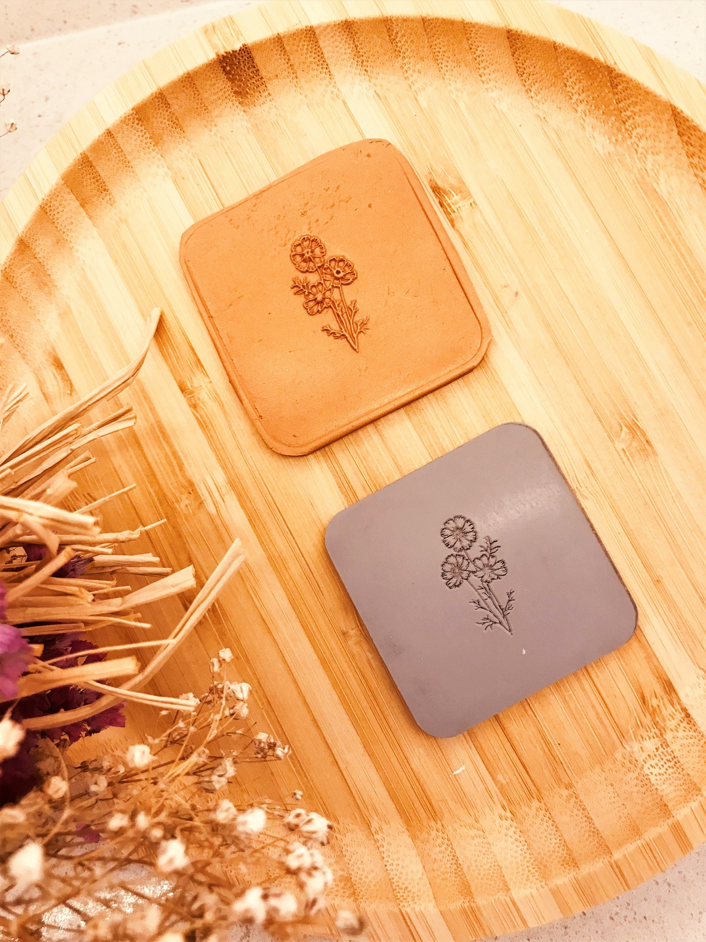 Little Daisy Rubber Texture Mat⎥Polymer Clay Tools⎥Earring Making⎥Hand Roller⎥Clay Texture Tool⎥Jewellery Tools