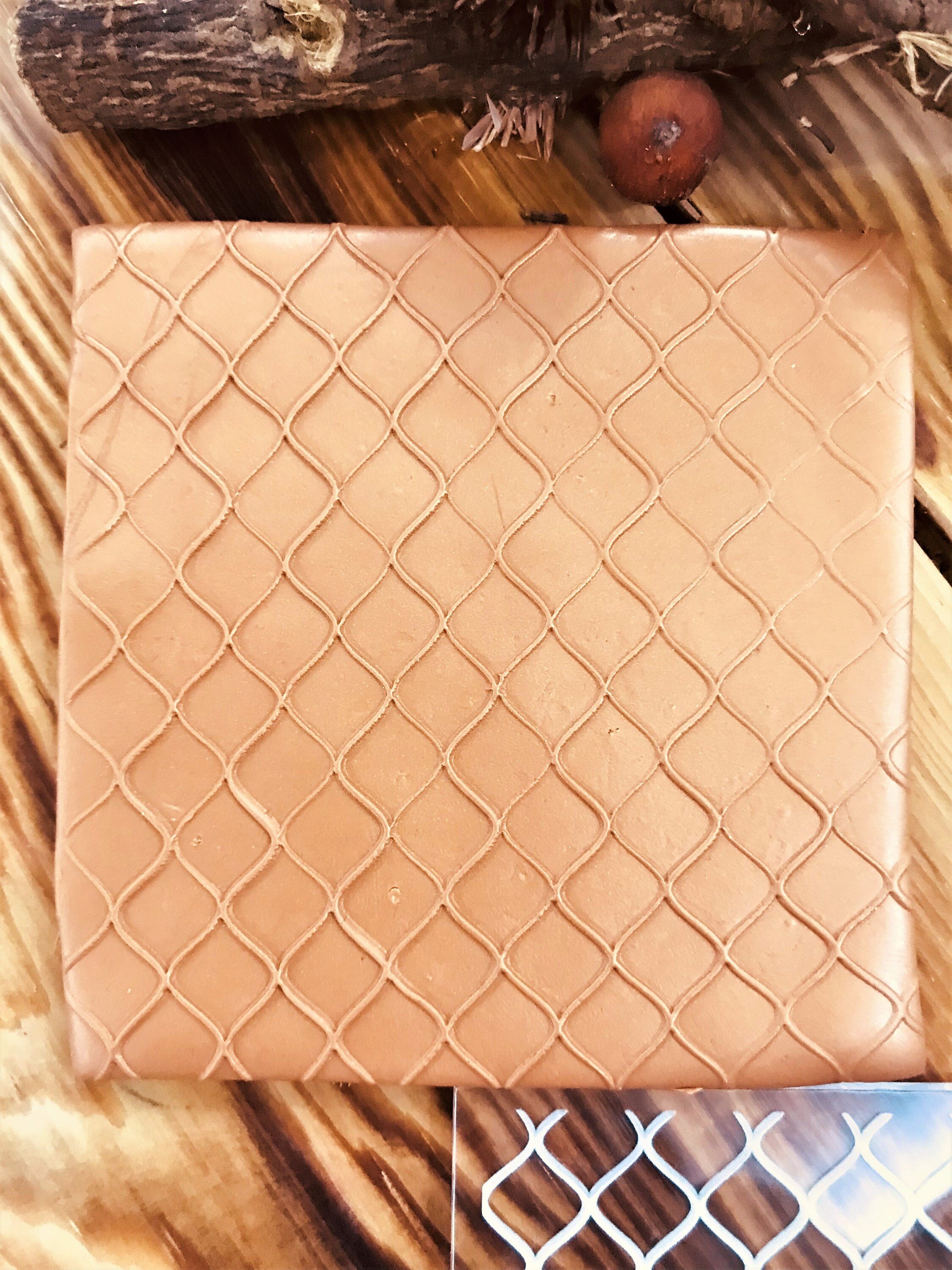 Wave Pattern Polymer Clay Embossing Stamp, Acrylic Impression Mat, Texture Plate, Cake Decorating, Ceramic Supplies, Texture Tile