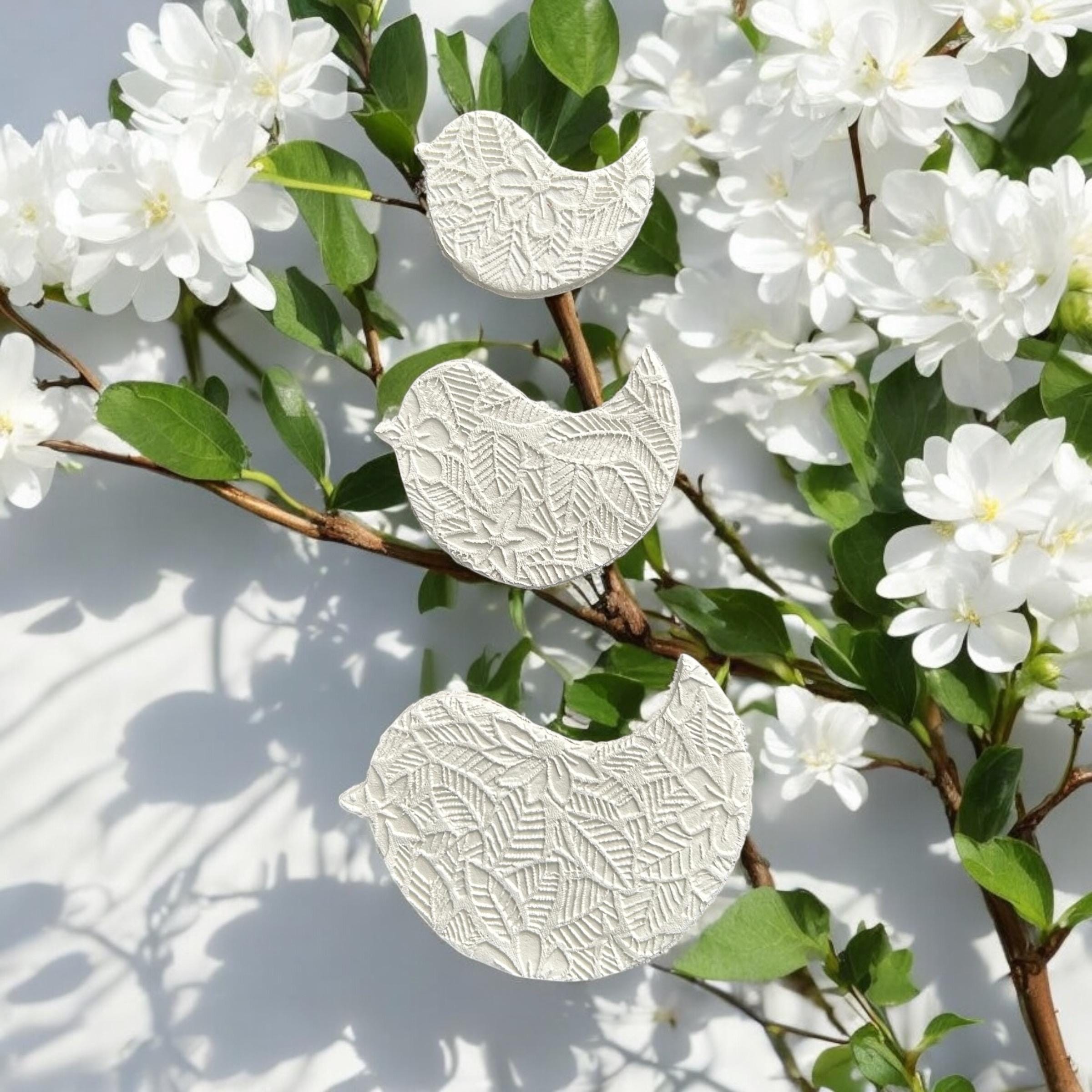 Dove Bird Clay Cutter Set of 3 – 3D Printed Polymer Clay And Cookie Cutters for Air Dry Clay,Crafts & Baking