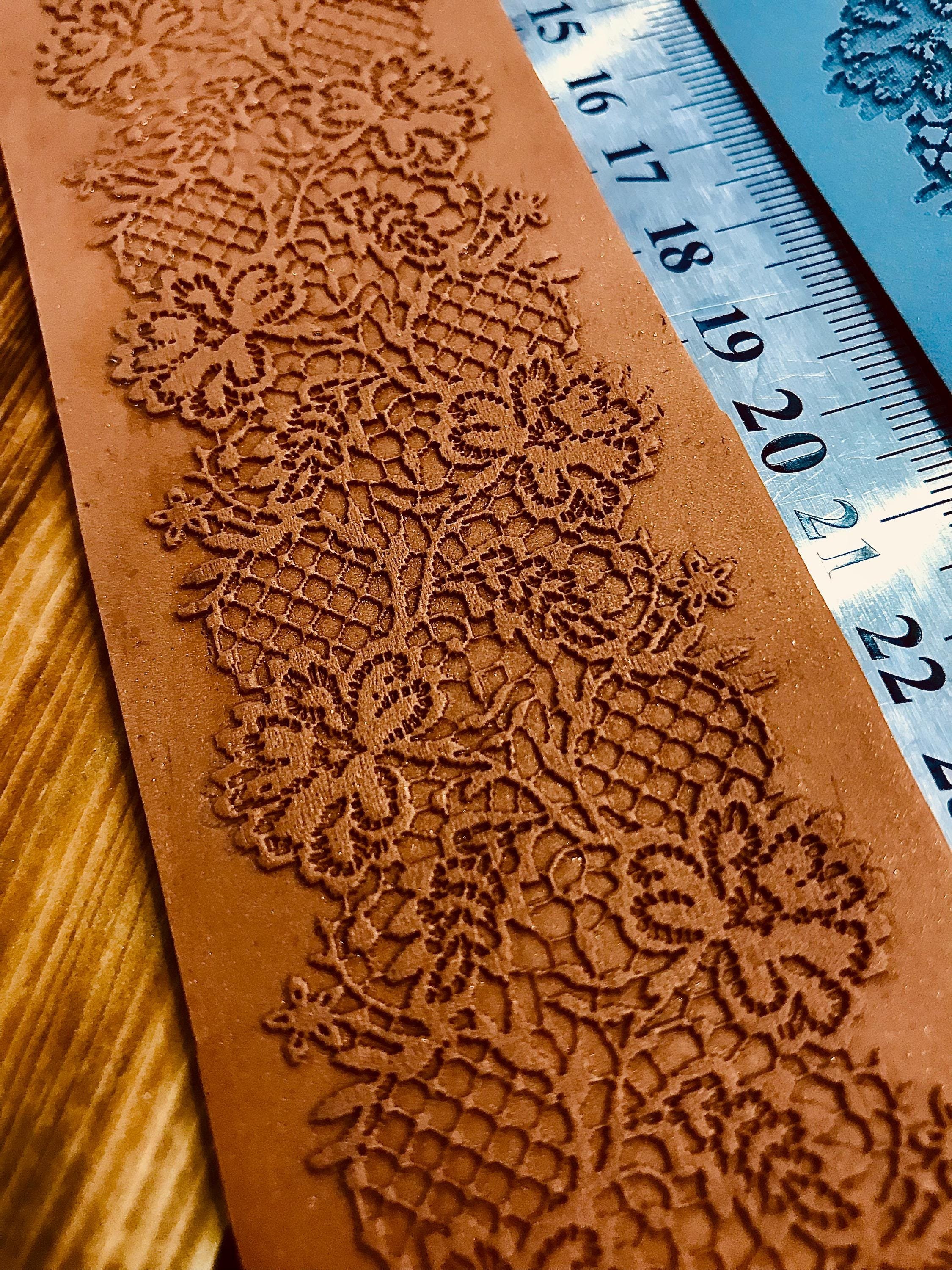 Lace Border 5*29cm Lace Pattern Rubber Texture Mat for Polymer Clay & Ceramic Projects