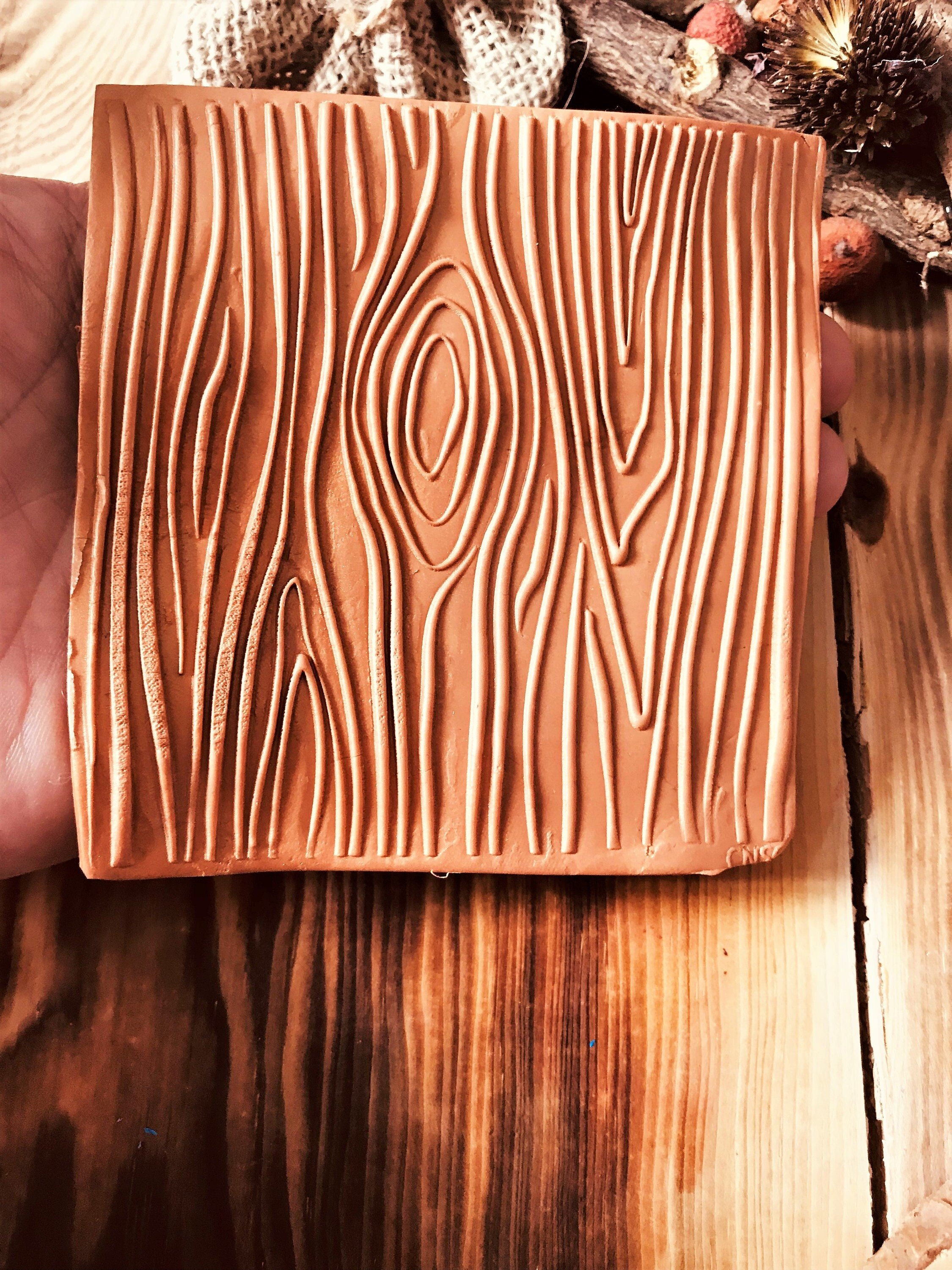 Wood Grain Texture Mat, Polymer Clay Debossing Stamp, Acrylic clay tool, Tree Texture Sheet, Pottery Tools, Ceramic Supplies, Texture Plate