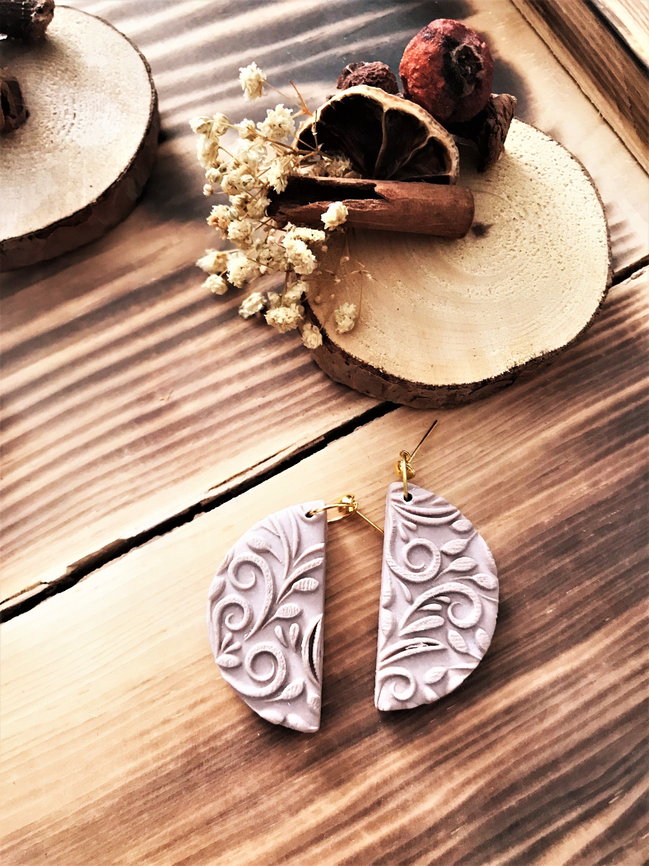 Vintage Unique Acrylic Embossing Stamp For Polymer Clay, Ceramic ,Fondant Stamp, Cookie Embosser, Cookie Stamp, Acrylic tool, For Metal Clay