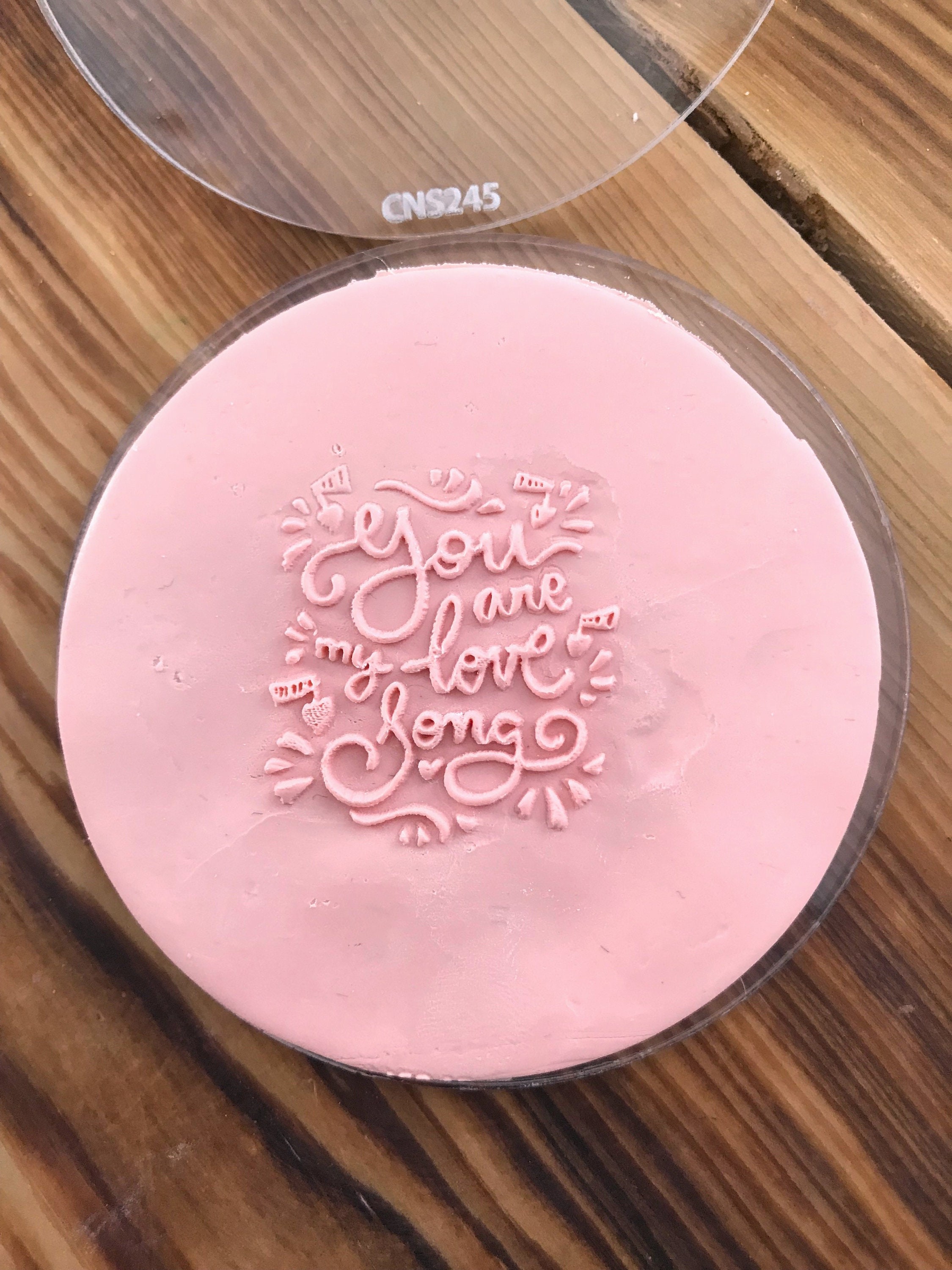 You Are My Love Song Acrylic texture sheet ,Acrylic Texture Stamp for Polymer Clay, Embossing Stamp For Polymer Clay