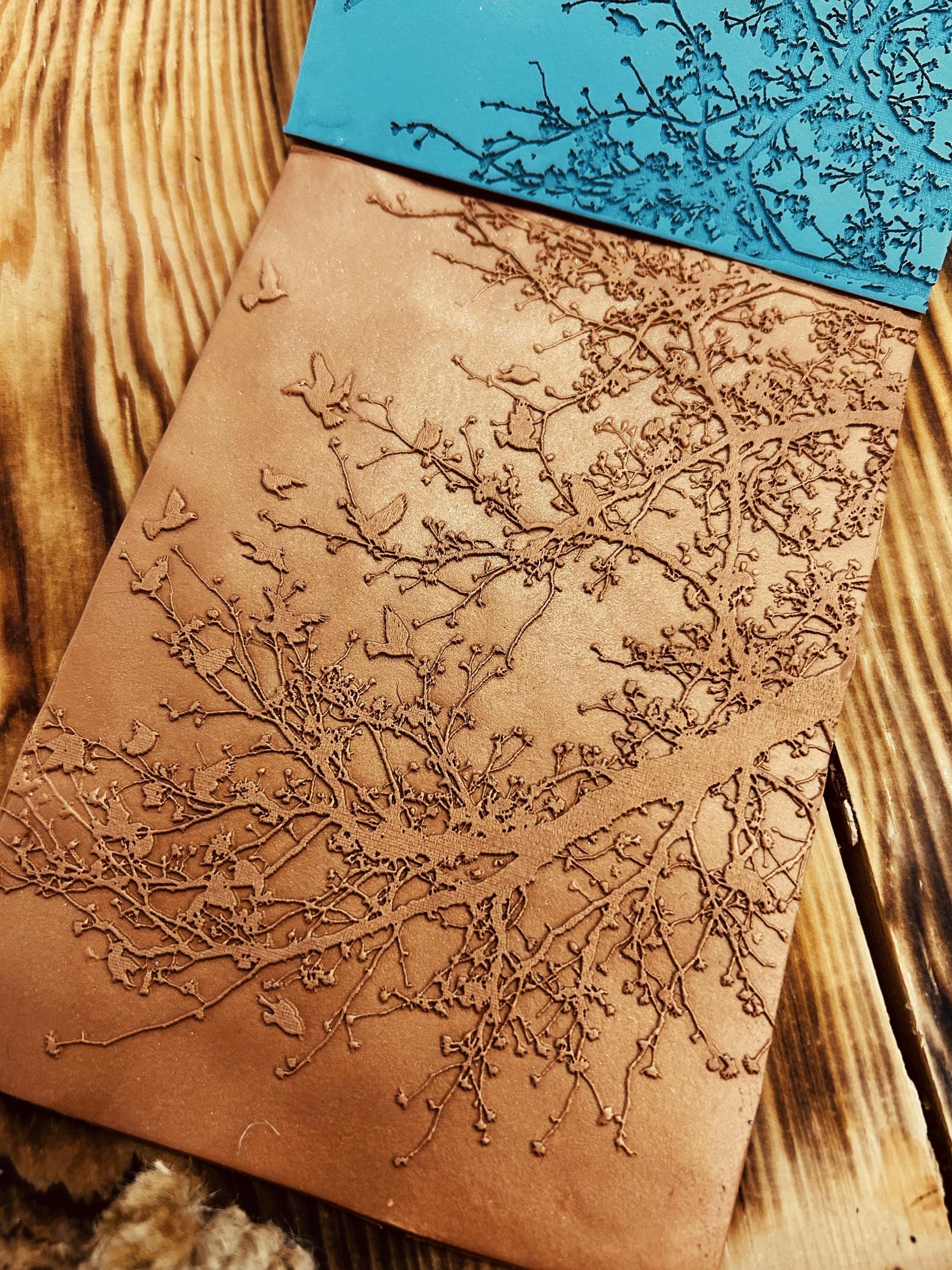 NEW Birds And Branches Rubber Texture Mat⎥Polymer Clay Tools⎥Earring Making⎥Hand Roller⎥Clay Texture Tool⎥Jewellery Tools For Metal Clay