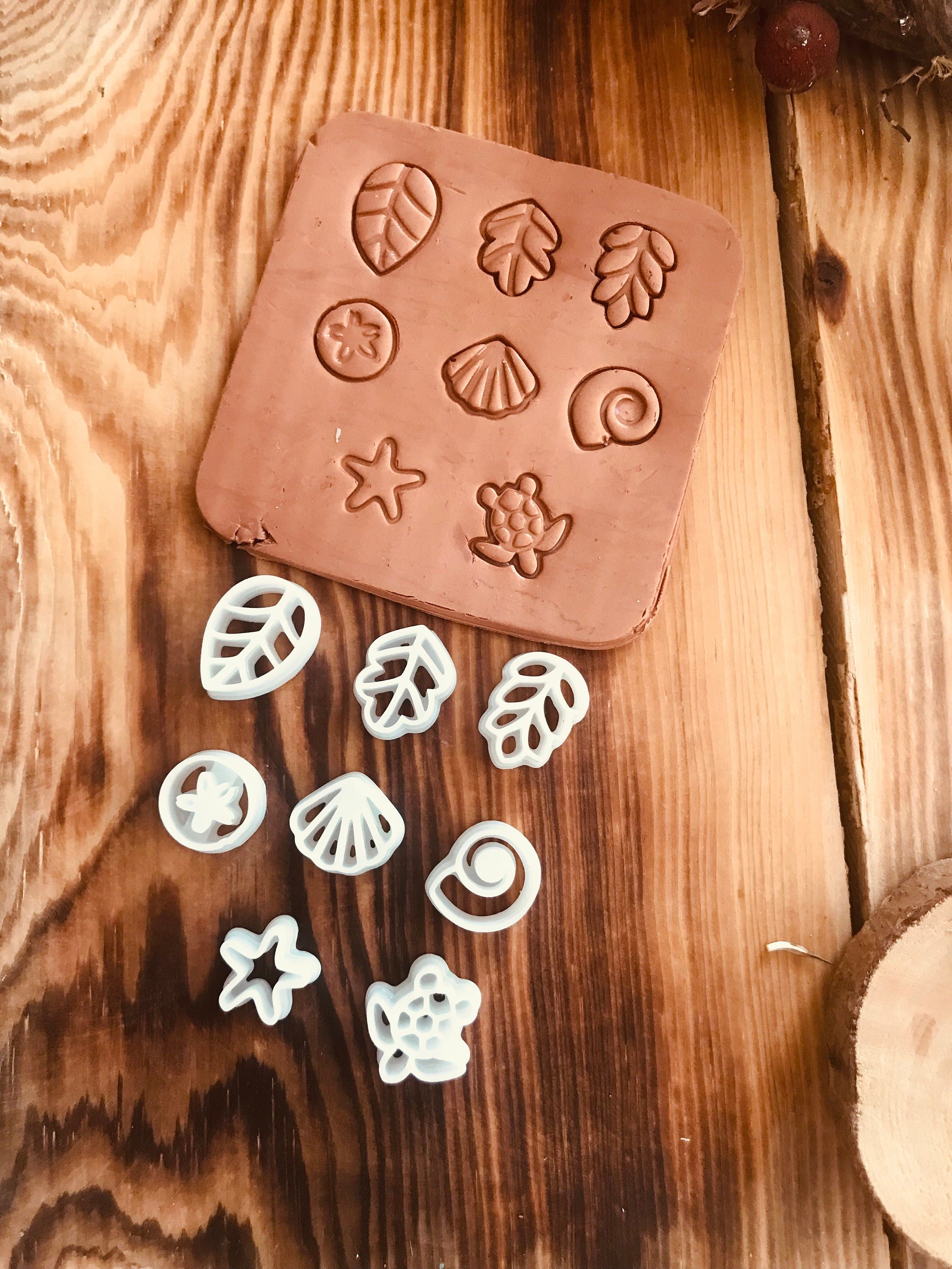 Mini Set of Eight Polymer Clay Cutter, Mini Cutter, Special Design, Spring Clay Cutters, Unique Clay Cutter For Jewelry Making