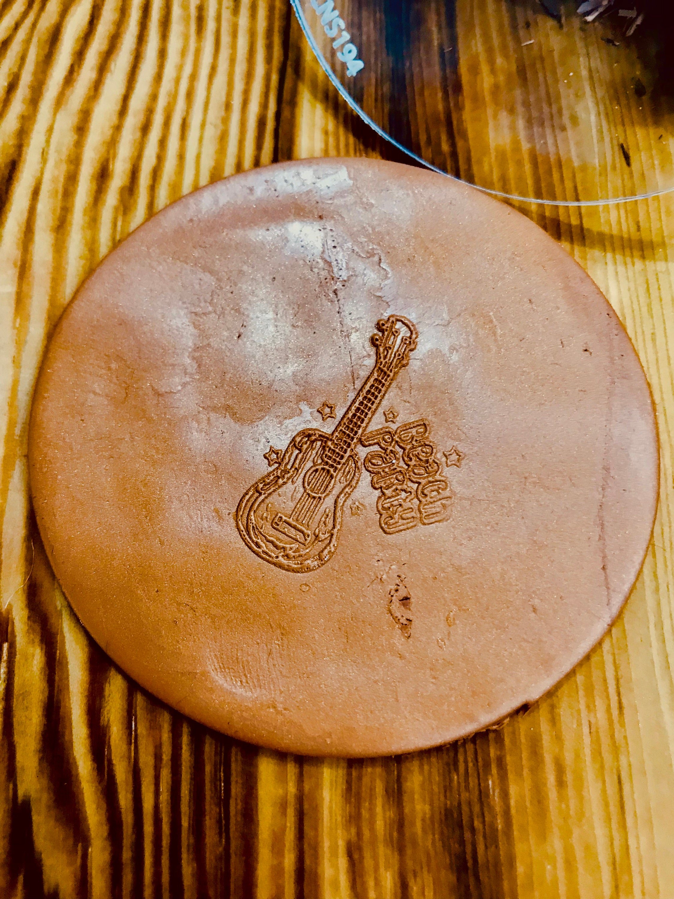 Guitar Beach Party Desen Doku Matı, Kabartma Damgası, Akrilik kil doku aracı, Doku Sayfası, Seramik Malzemeleri, Doku Plakası
