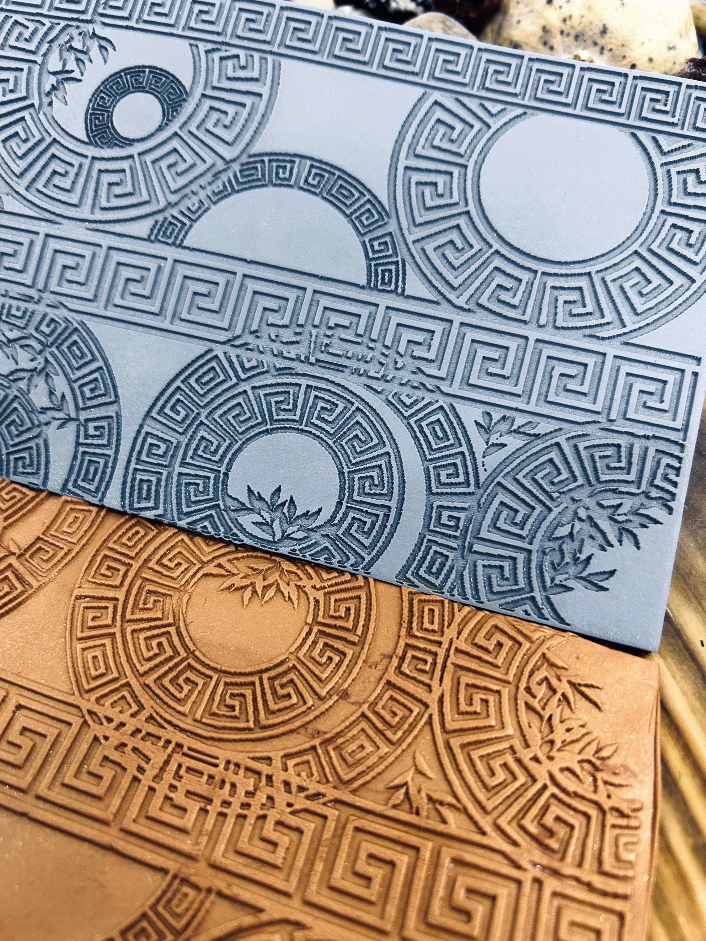 Round Border Pattern Rubber Texture Mat 10*10Cm⎥Polymer Clay Tools⎥Earring Making⎥Hand Roller⎥Clay Texture Tool⎥Jewellery Tools