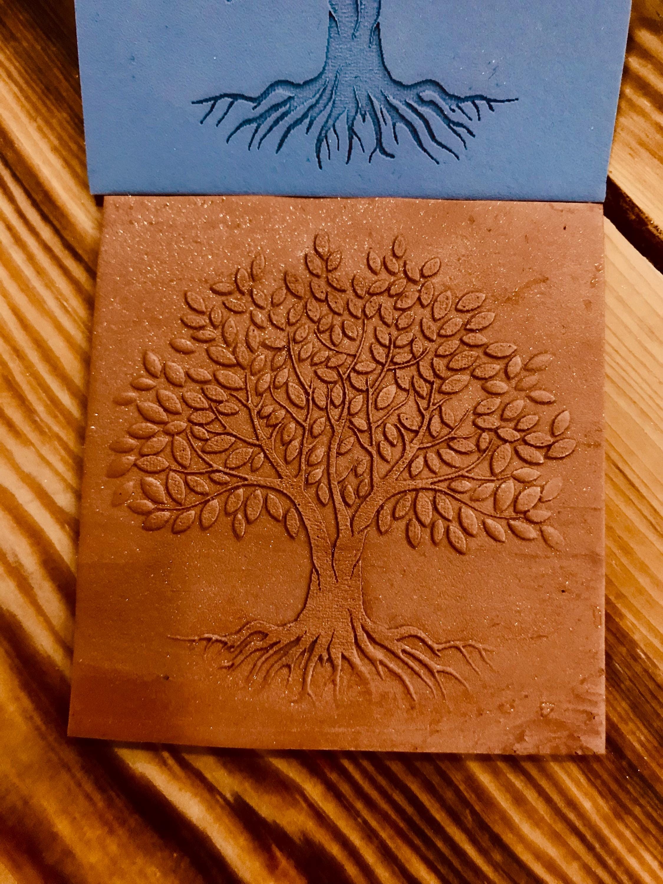Life Of Tree Pattern Rubber Texture Mat Polymer Clay Tools⎥Earring Making⎥Clay Texture Tool⎥Jewellery Tools⎥Clay Tools