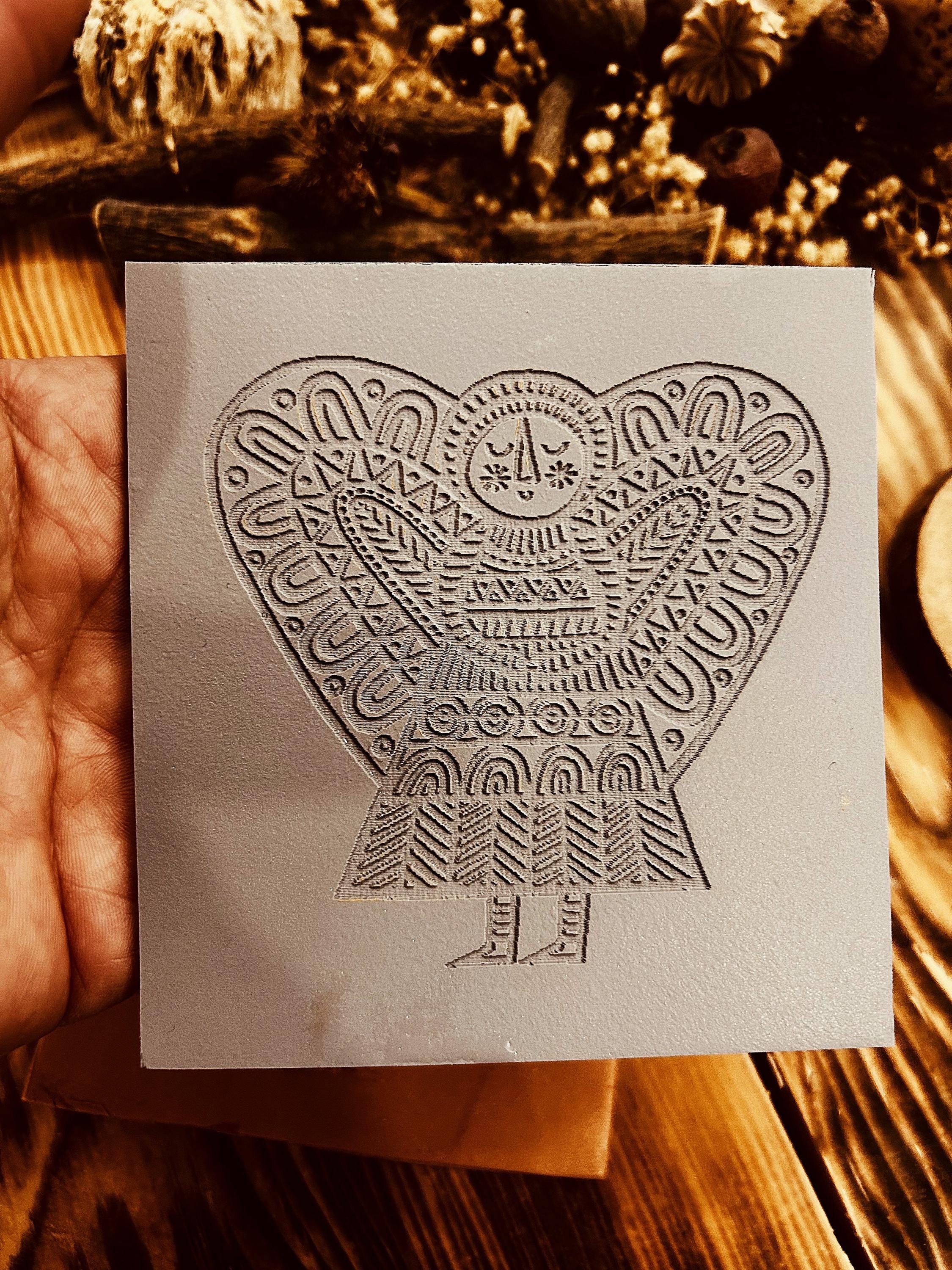 Angel Pattern Rubber Texture Mat – Polymer Clay Stamp for Jewelry Making, Ceramics, Fondant | Deep Engraved Mat | 7x7cm, 10x10cm, 14x14cm