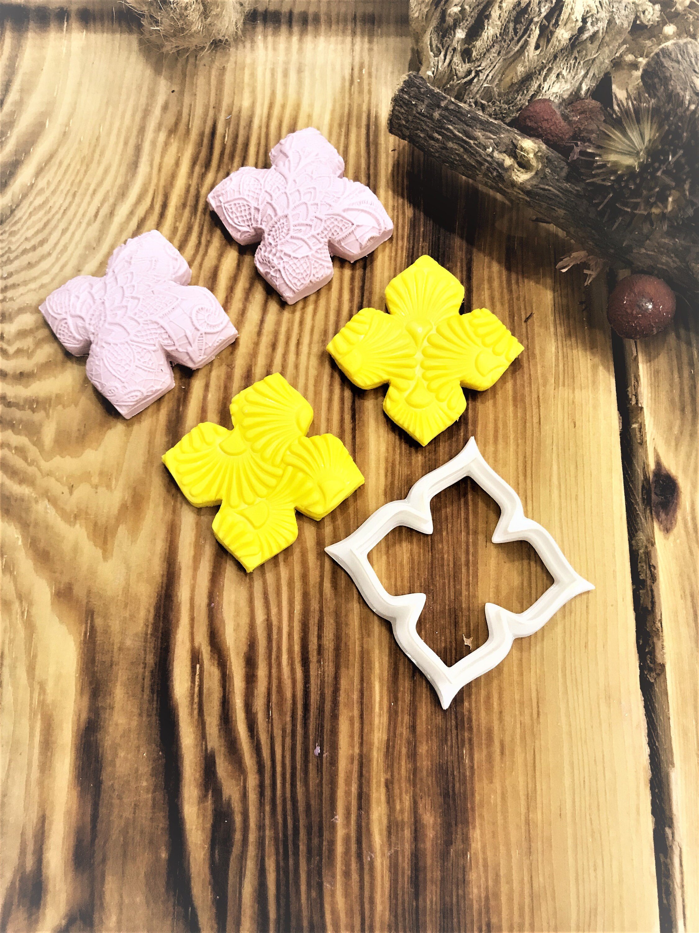 SET OF SIX  Polymer Clay Cutter, Unique Model, Special Design, Spring Clay Cutters, Unique Clay Cutter For Jewelry Making