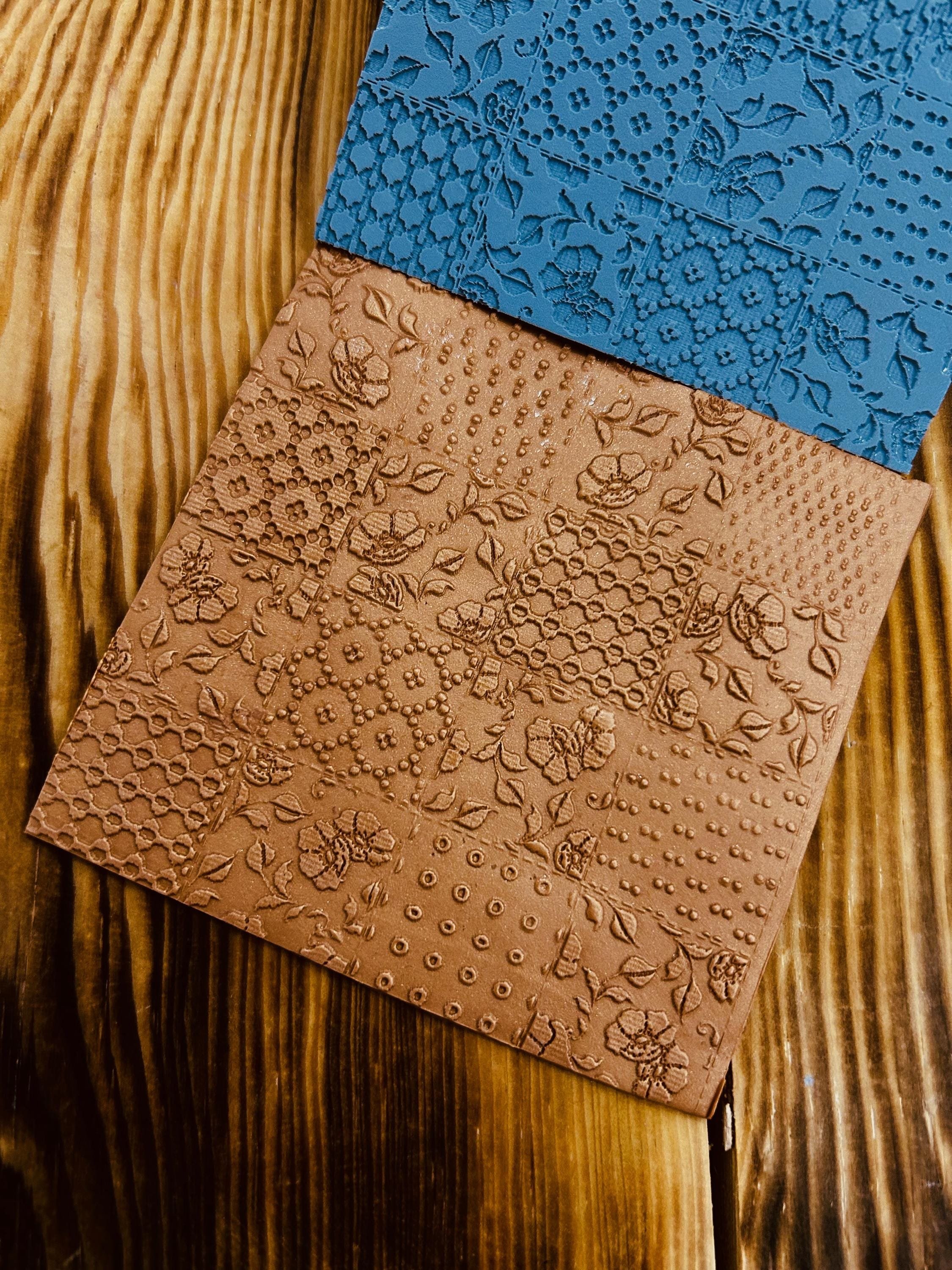 NEW Patchwork Design Rubber Texture Mat Polymer Clay and Crafts 10x10cm Embossing Tool⎥Polymer Clay Tools⎥Clay Texture Tool⎥Jewellery Tools