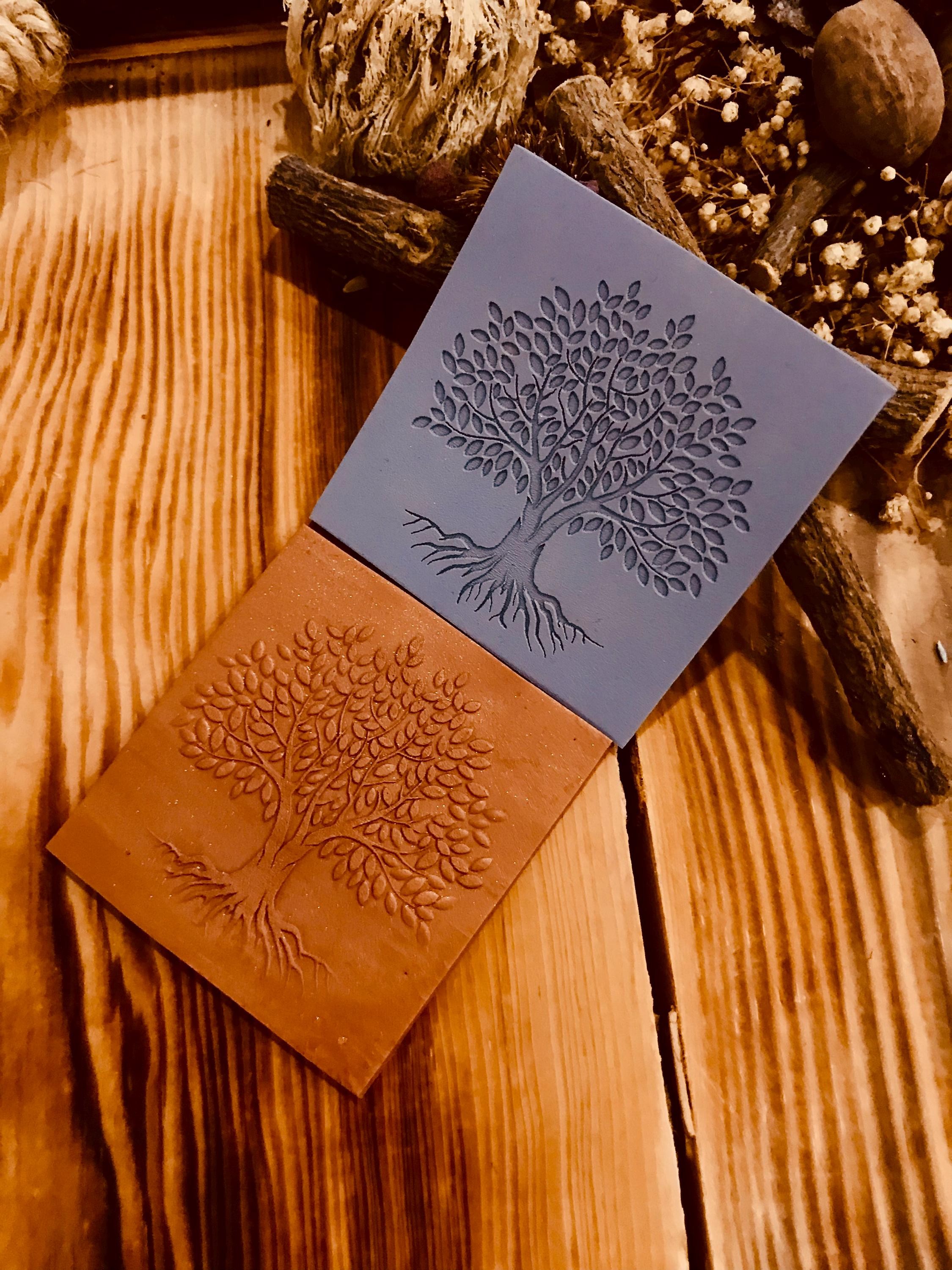 Life Of Tree Pattern Rubber Texture Mat Polymer Clay Tools⎥Earring Making⎥Clay Texture Tool⎥Jewellery Tools⎥Clay Tools
