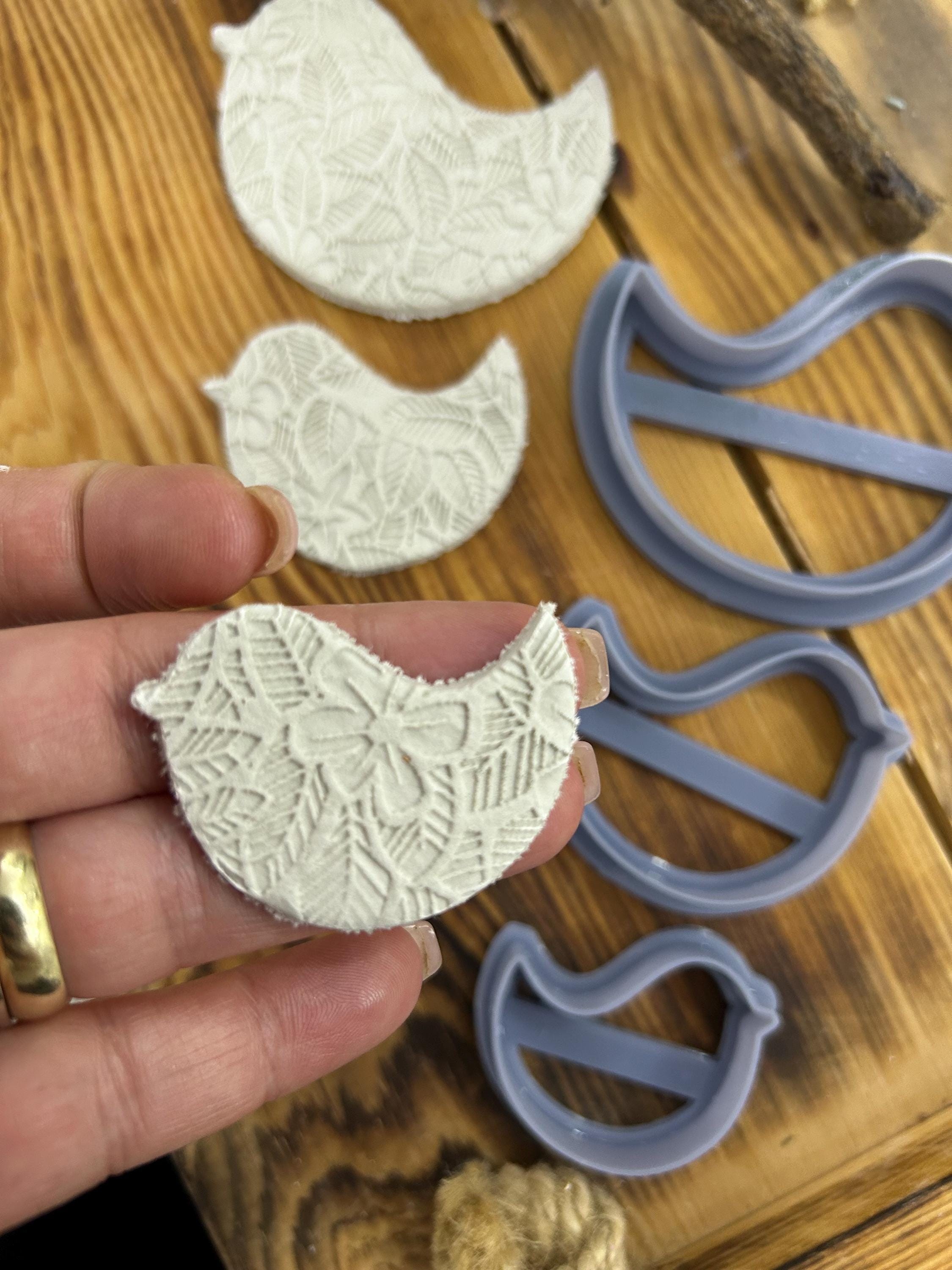 Dove Bird Clay Cutter Set of 3 – 3D Printed Polymer Clay And Cookie Cutters for Air Dry Clay,Crafts & Baking