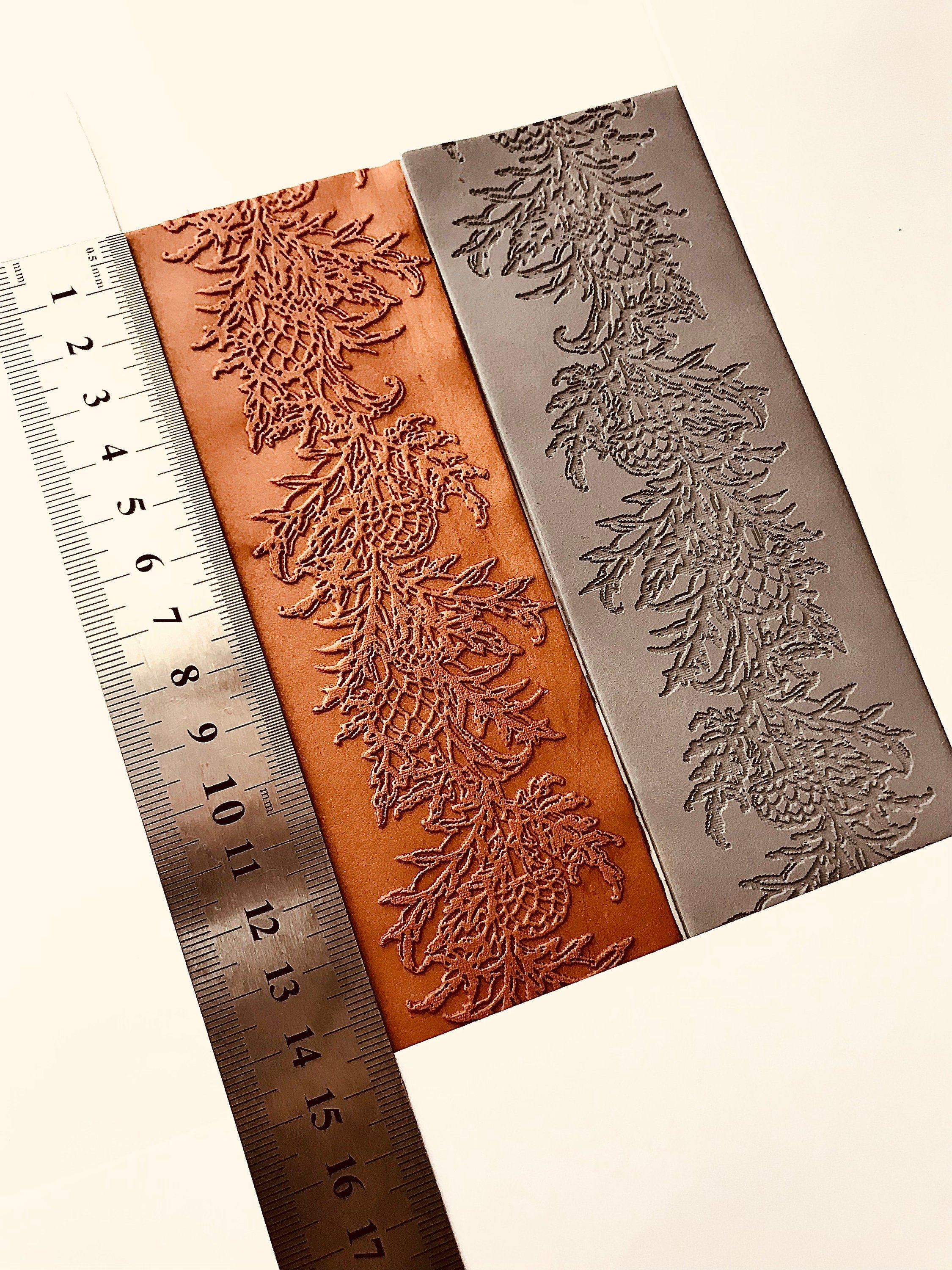 Artichoke Border Rubber Texture Mat (4 Different Sizes) | Polymer Clay Jewelry Tools | Air Dry Clay
