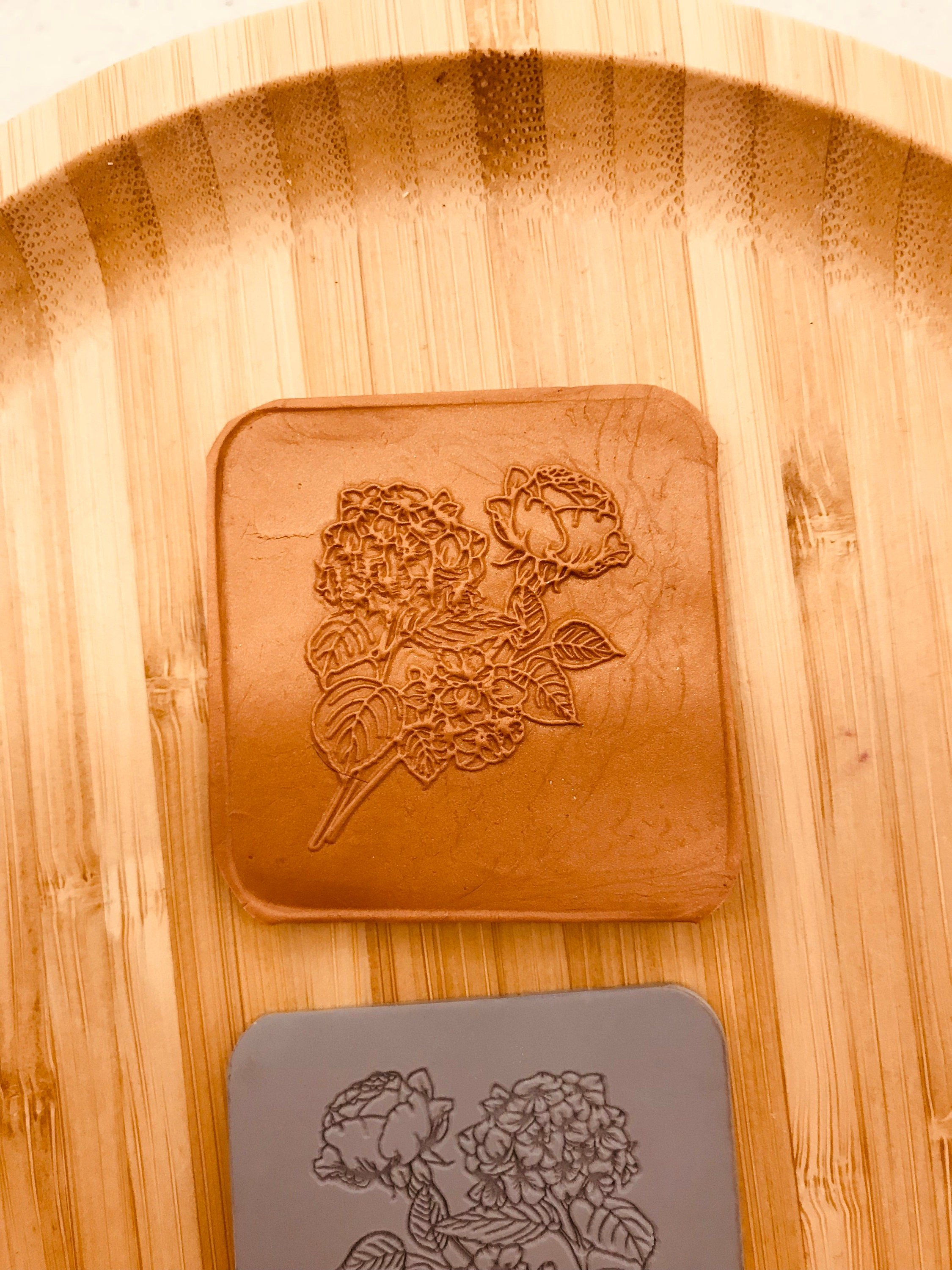 Rose Bouquet Rubber Texture Mat⎥Polymer Clay Tools⎥Earring Making⎥Hand Roller⎥Clay Texture Tool⎥Jewellery Tools