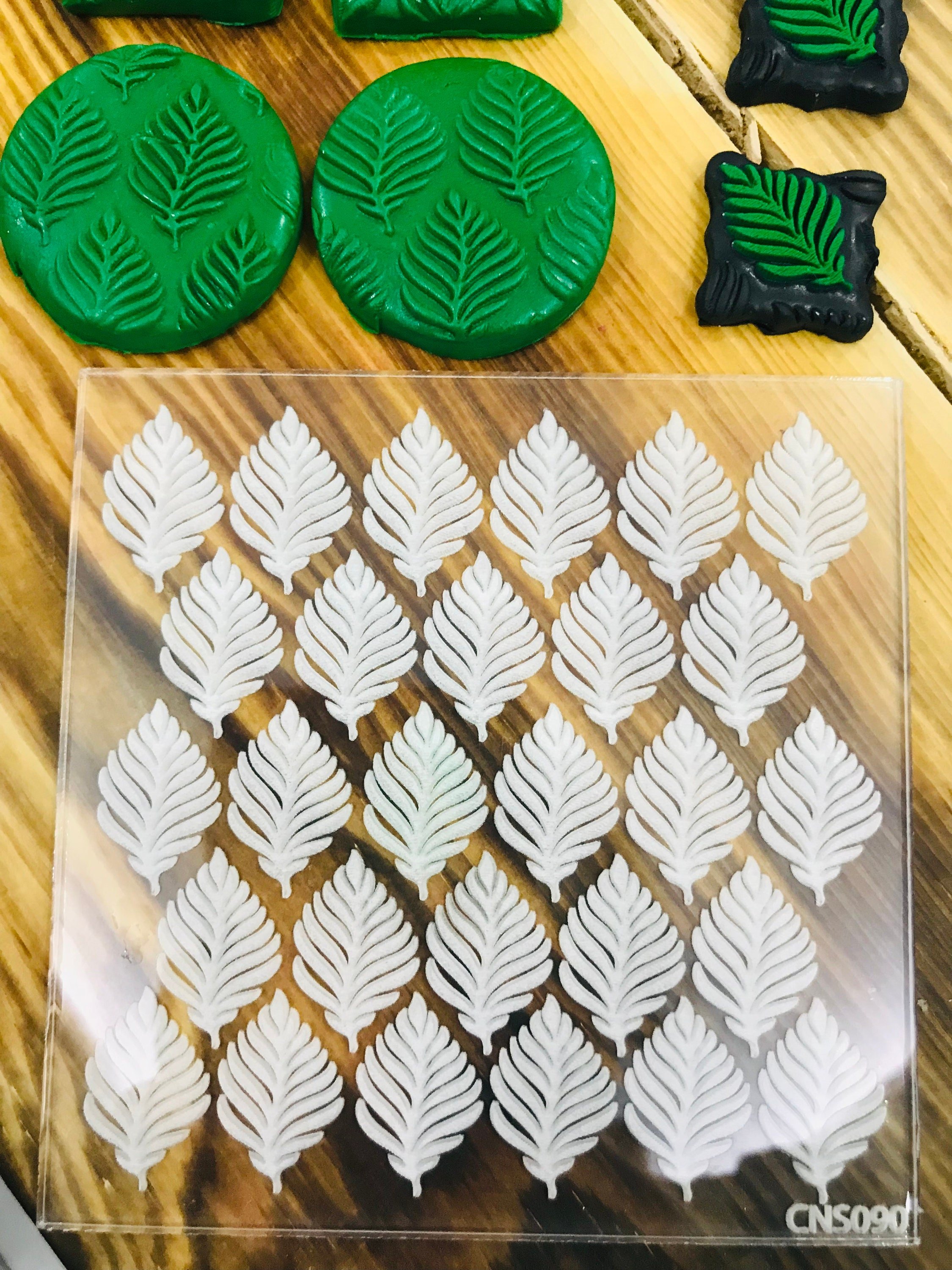 Monstera Leaf Pattern Acrylic Texture Mat, Texture Tile, Embosser Stamp, Dough Sheeter, Ceramic Supplies, Botanical Pattern Texture Plate