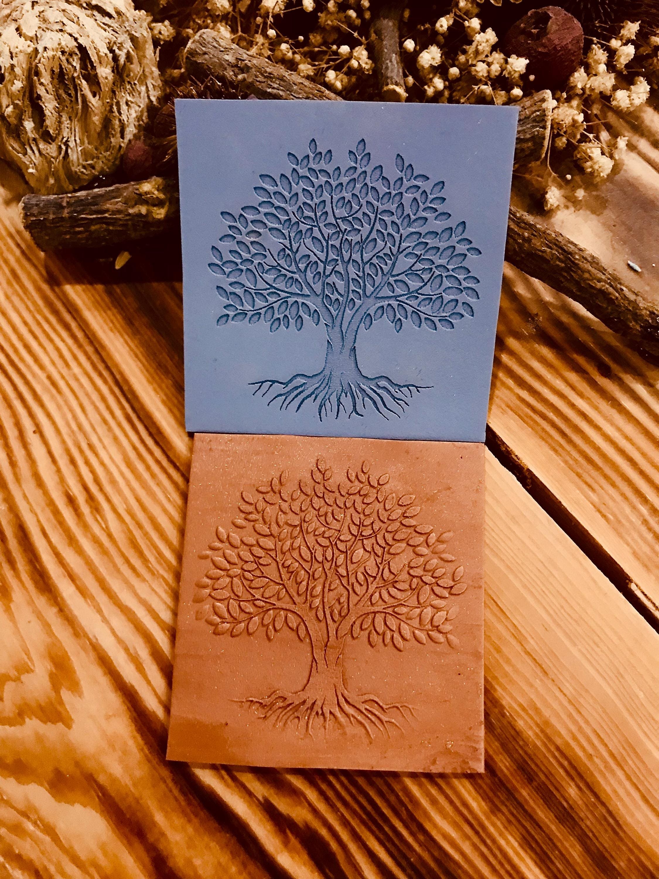 Life Of Tree Pattern Rubber Texture Mat Polymer Clay Tools⎥Earring Making⎥Clay Texture Tool⎥Jewellery Tools⎥Clay Tools