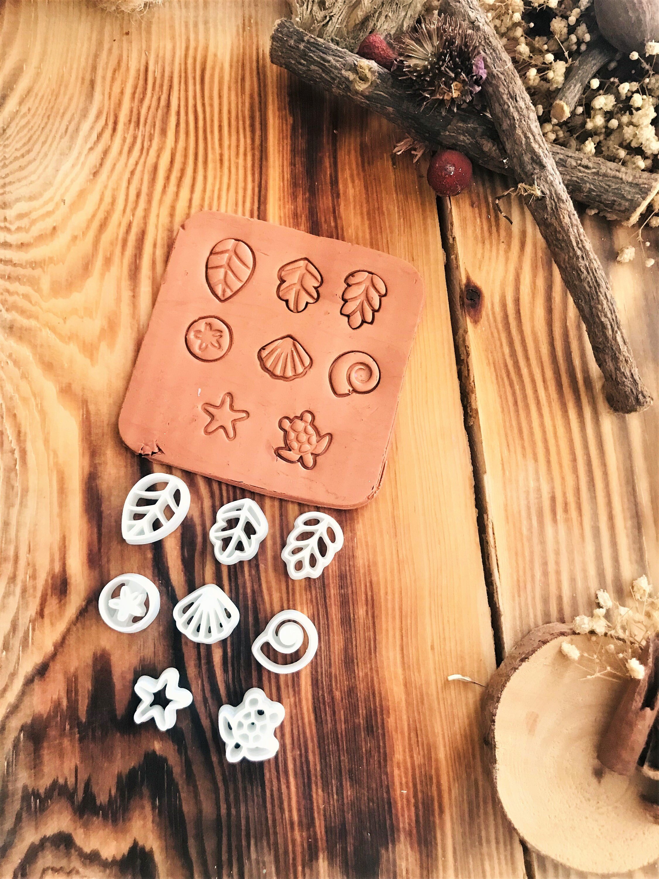 Mini Set of Eight Polymer Clay Cutter, Mini Cutter, Special Design, Spring Clay Cutters, Unique Clay Cutter For Jewelry Making