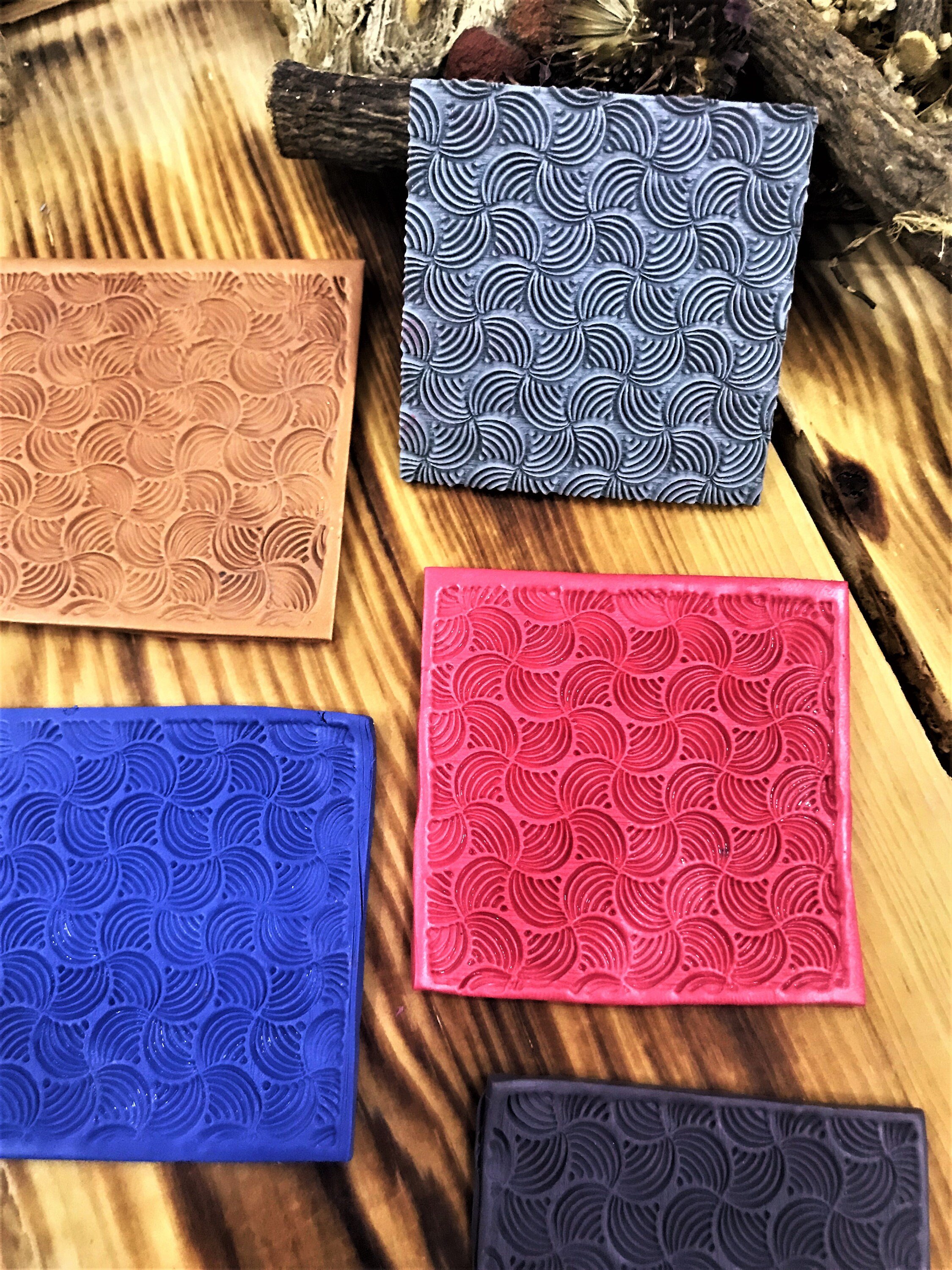Geometric Pattern Texture Mat for Polymer Clay – Rubber Texture Sheet for Earrings & Jewelry | Flexible Clay Tool for Air Dry Clay & Crafts