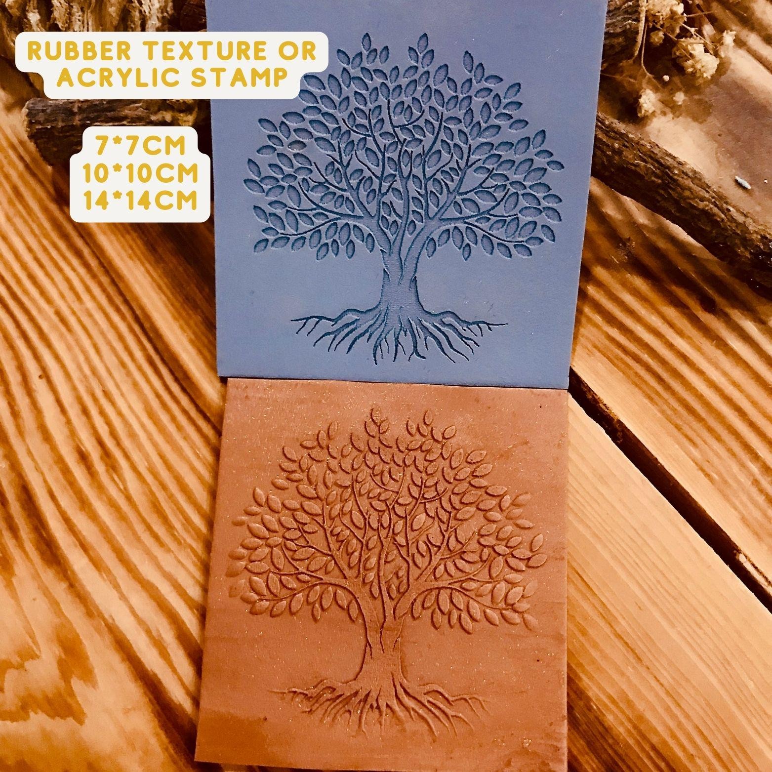 Life Of Tree Pattern Rubber Texture Mat Polymer Clay Tools⎥Earring Making⎥Clay Texture Tool⎥Jewellery Tools⎥Clay Tools