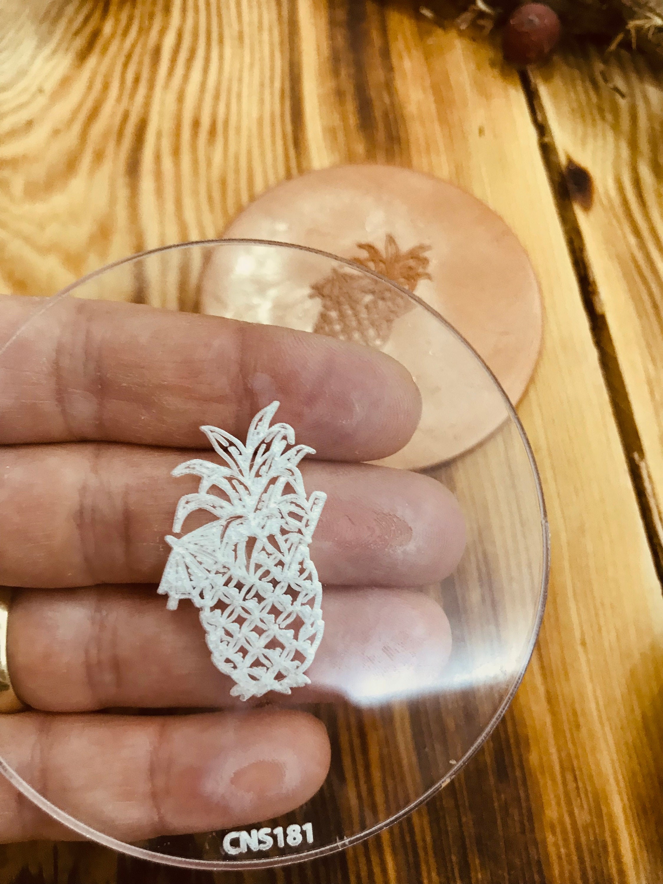 Pineapple Pattern Texture Mat, Debossing Stamp, Acrylic clay texture tool, Texture Sheet,Ceramic Supplies, Texture Plate